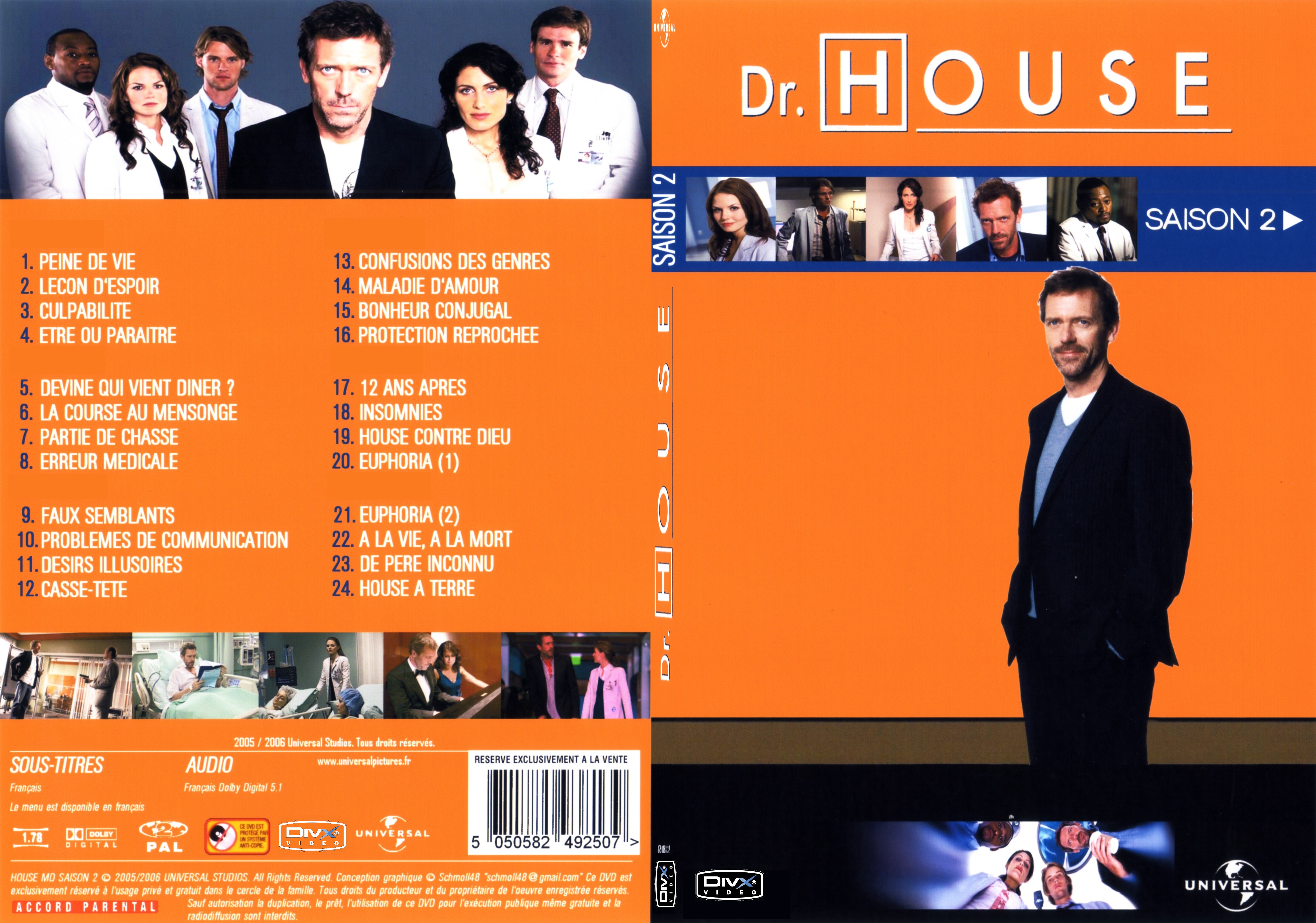 Jaquette DVD Dr House Saison 2 - SLIM