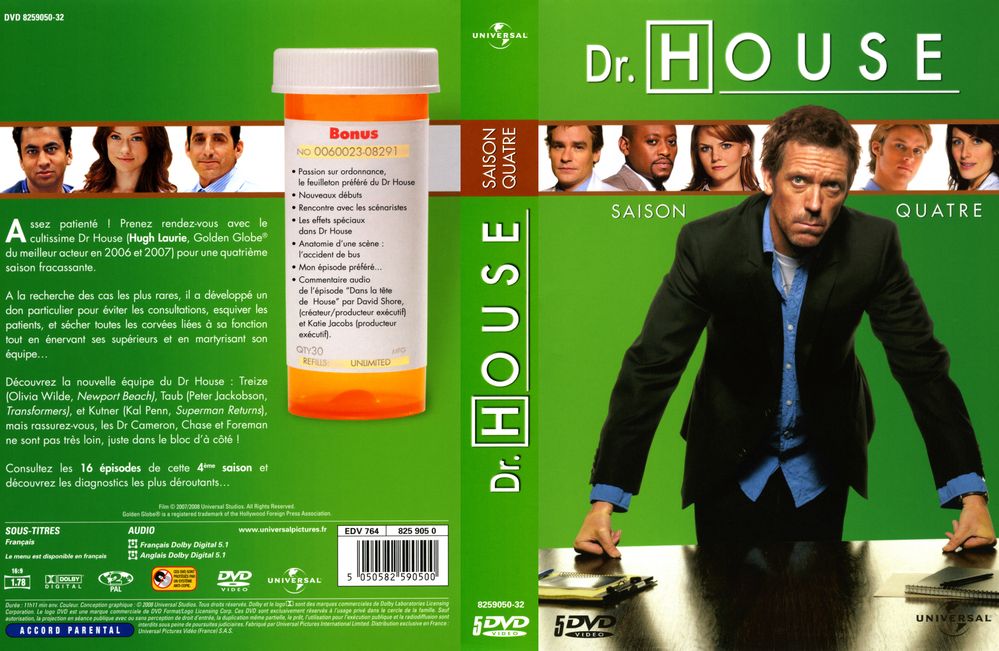 Jaquette DVD Dr House Saison 4 COFFRET