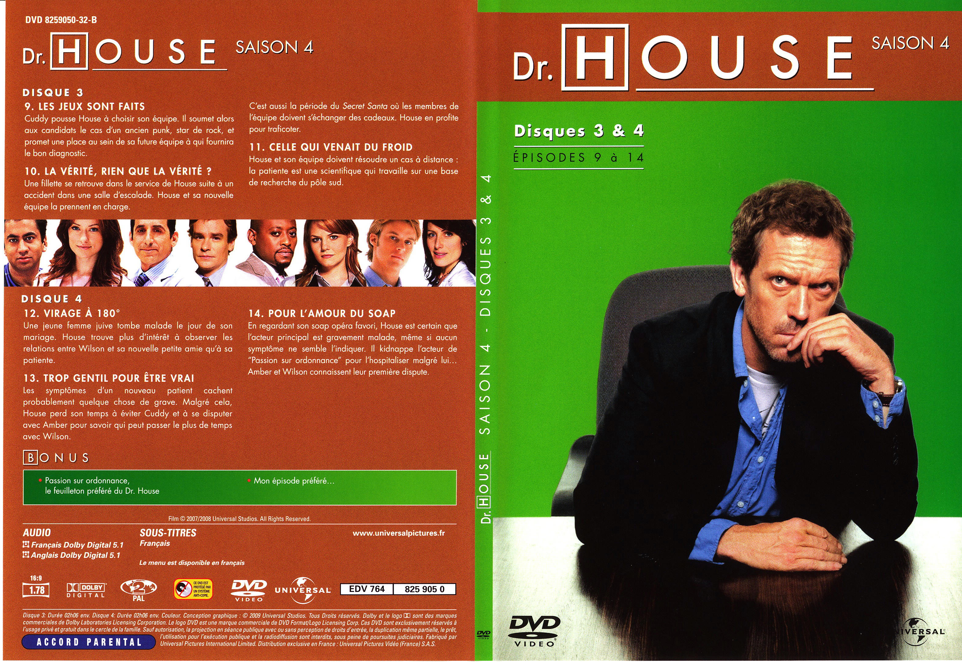 Jaquette DVD Dr House Saison 4 DVD 2