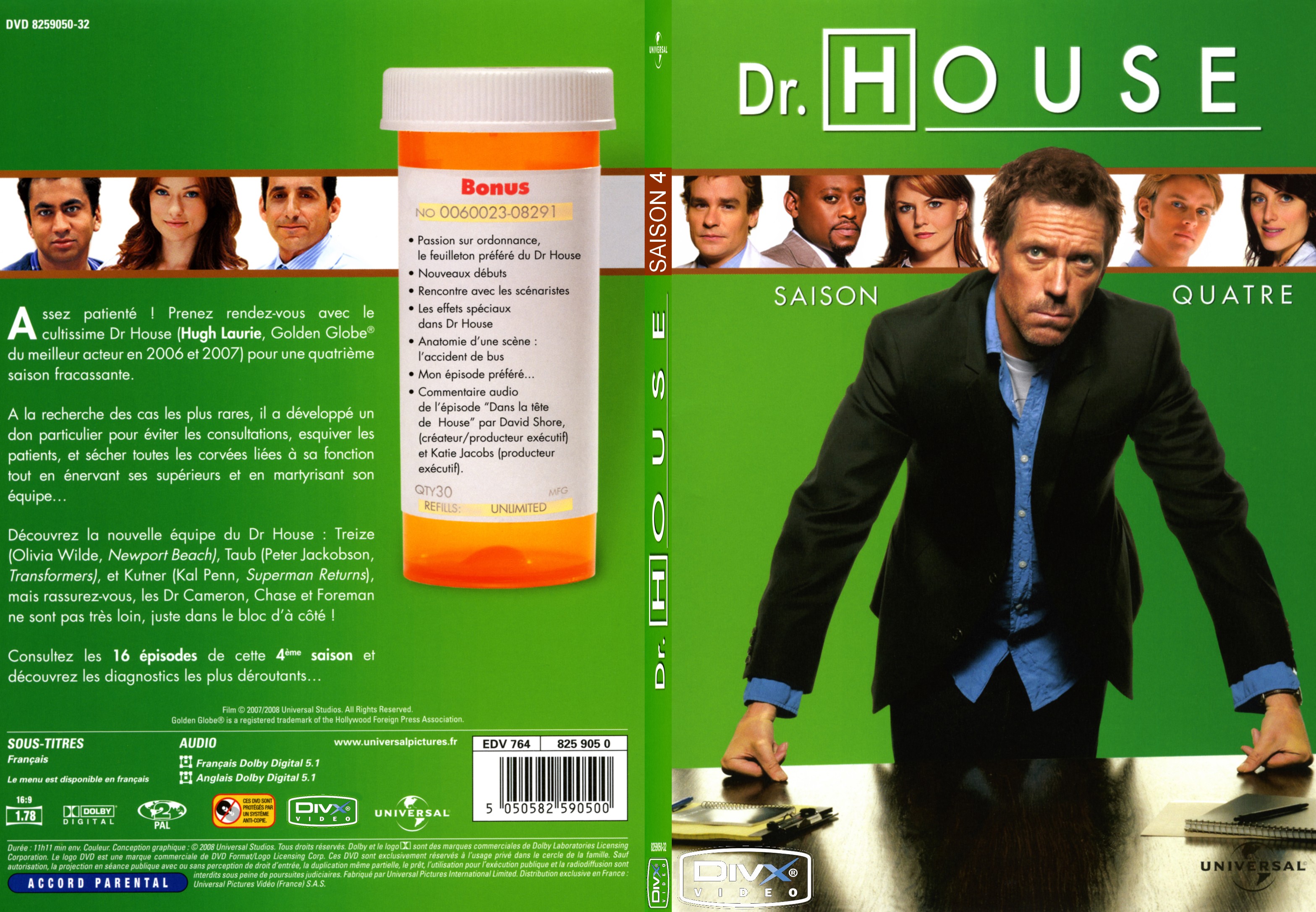 Jaquette DVD Dr House Saison 4 - SLIM