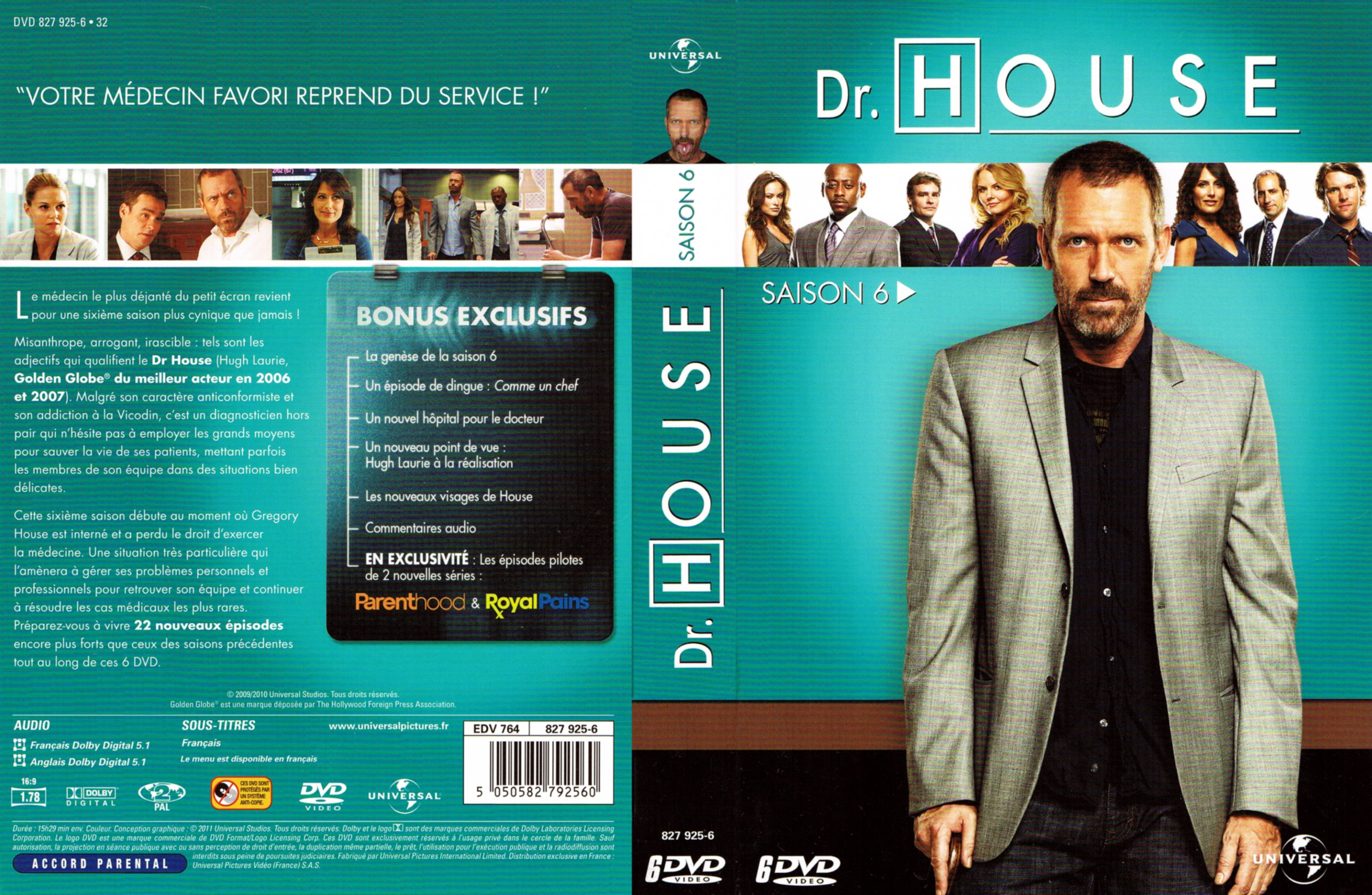 Jaquette DVD Dr House Saison 6 COFFRET