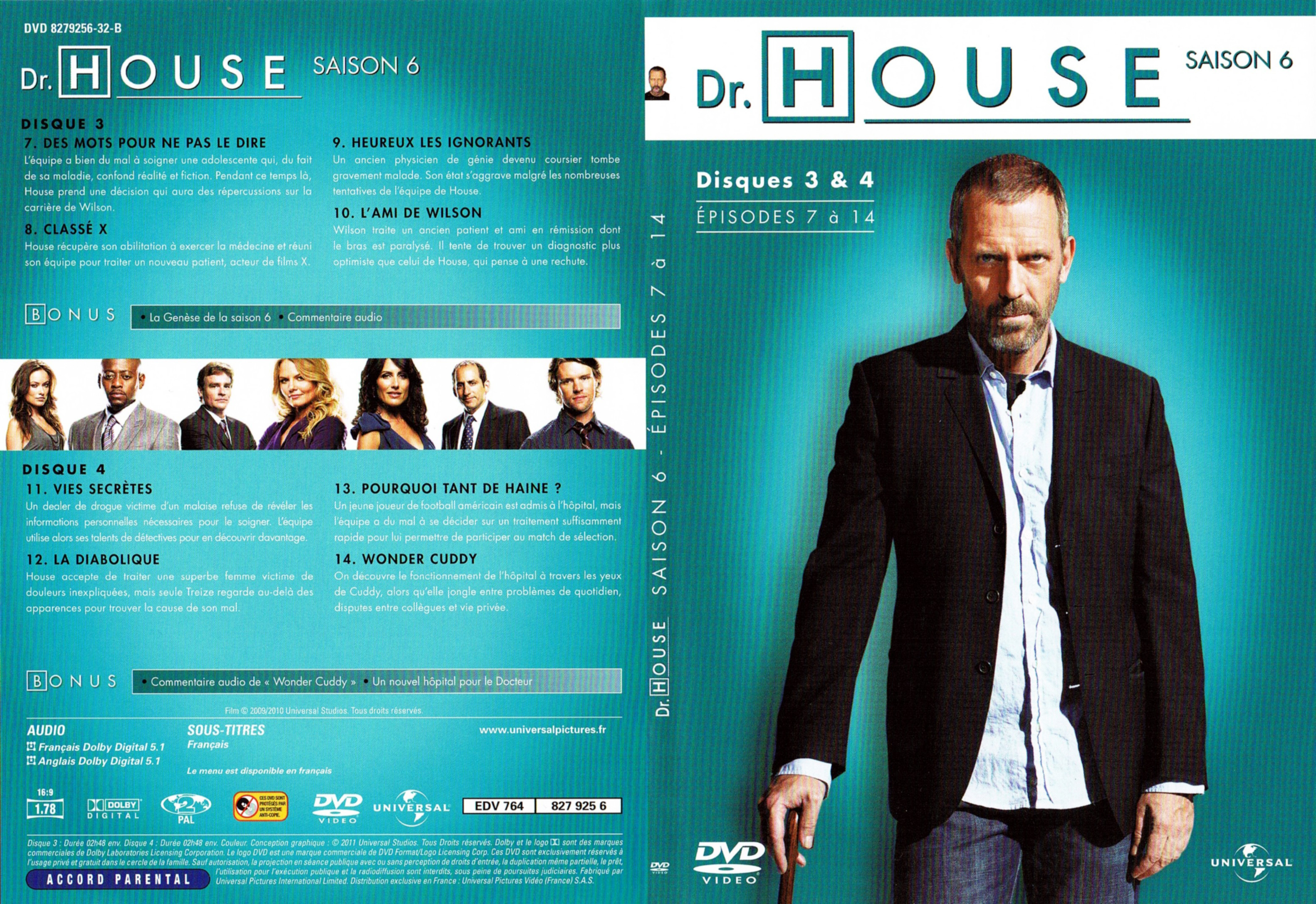 Jaquette DVD Dr House Saison 6 DVD 2