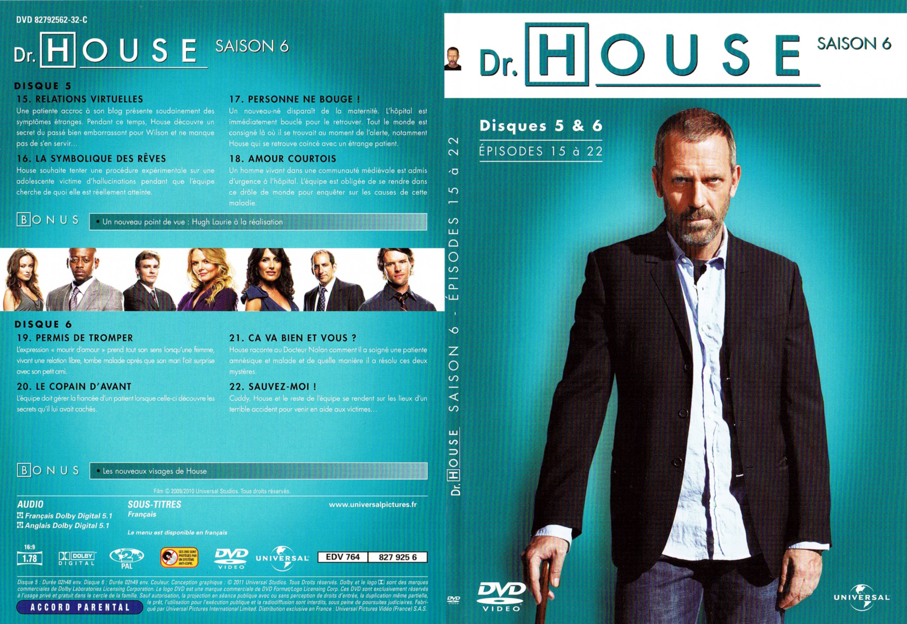Jaquette DVD Dr House Saison 6 DVD 3