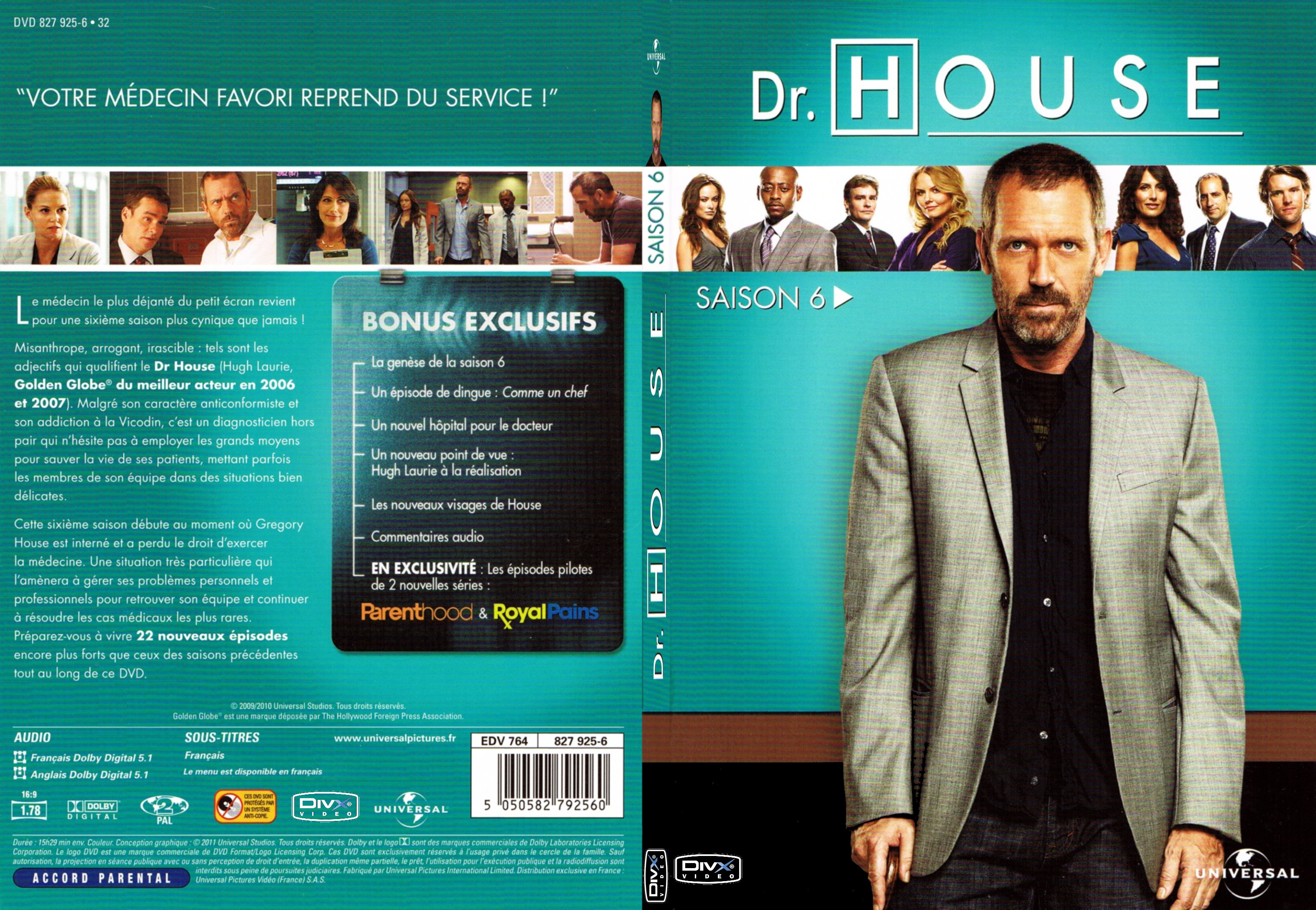 Jaquette DVD Dr House Saison 6 - SLIM