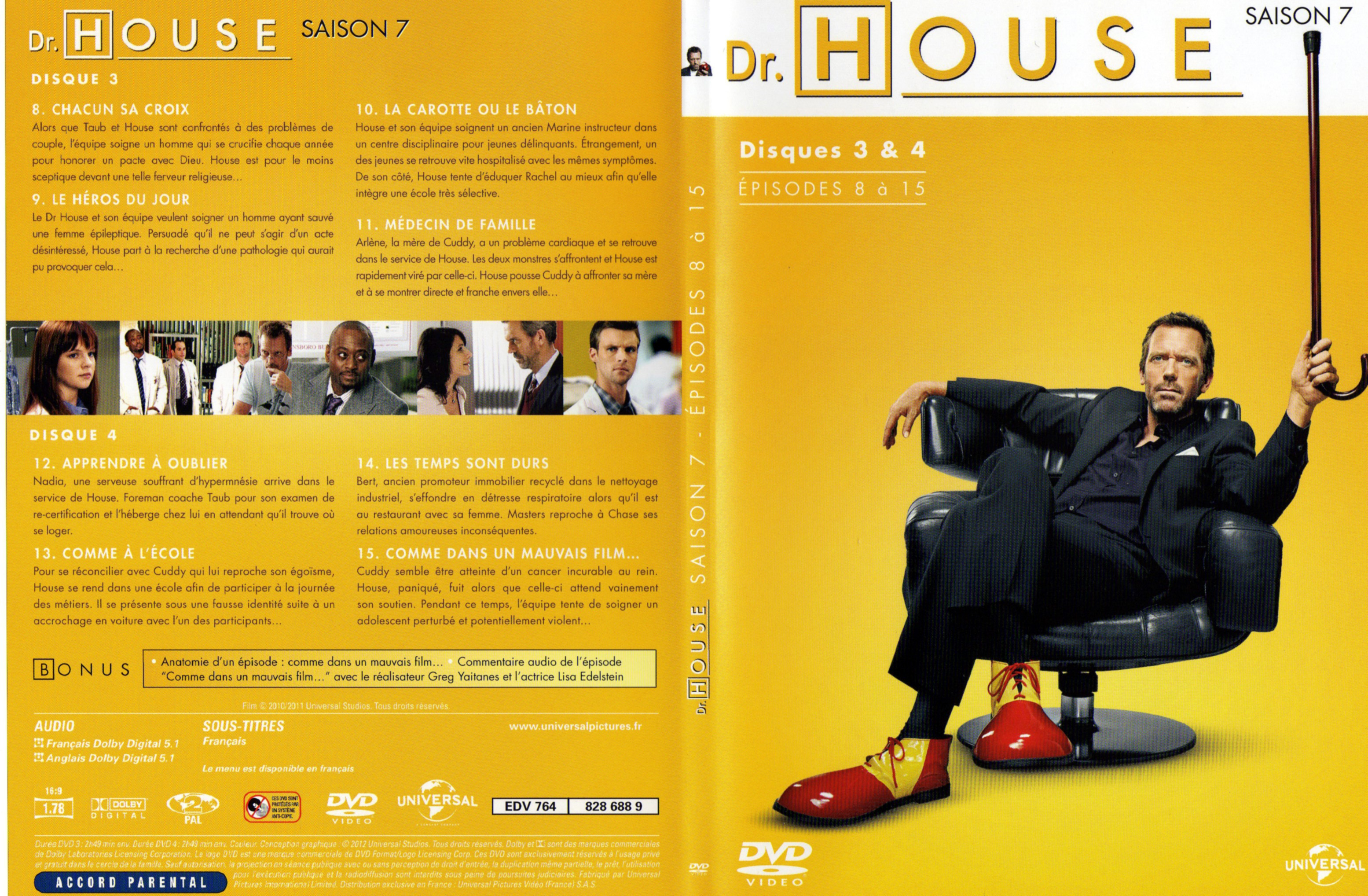 Jaquette DVD Dr House Saison 7 DVD 2