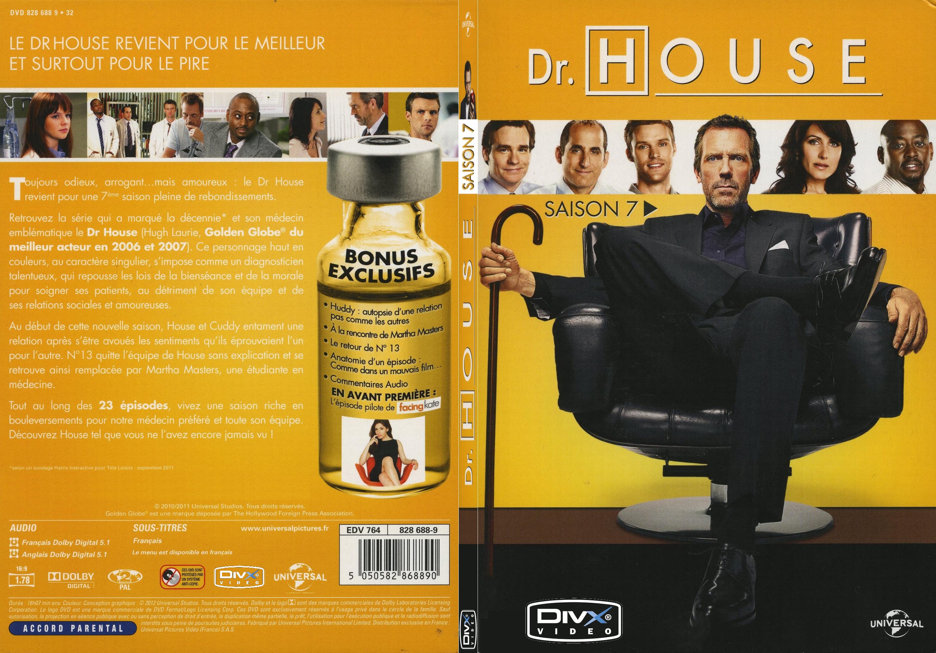 Jaquette DVD Dr House Saison 7 - SLIM