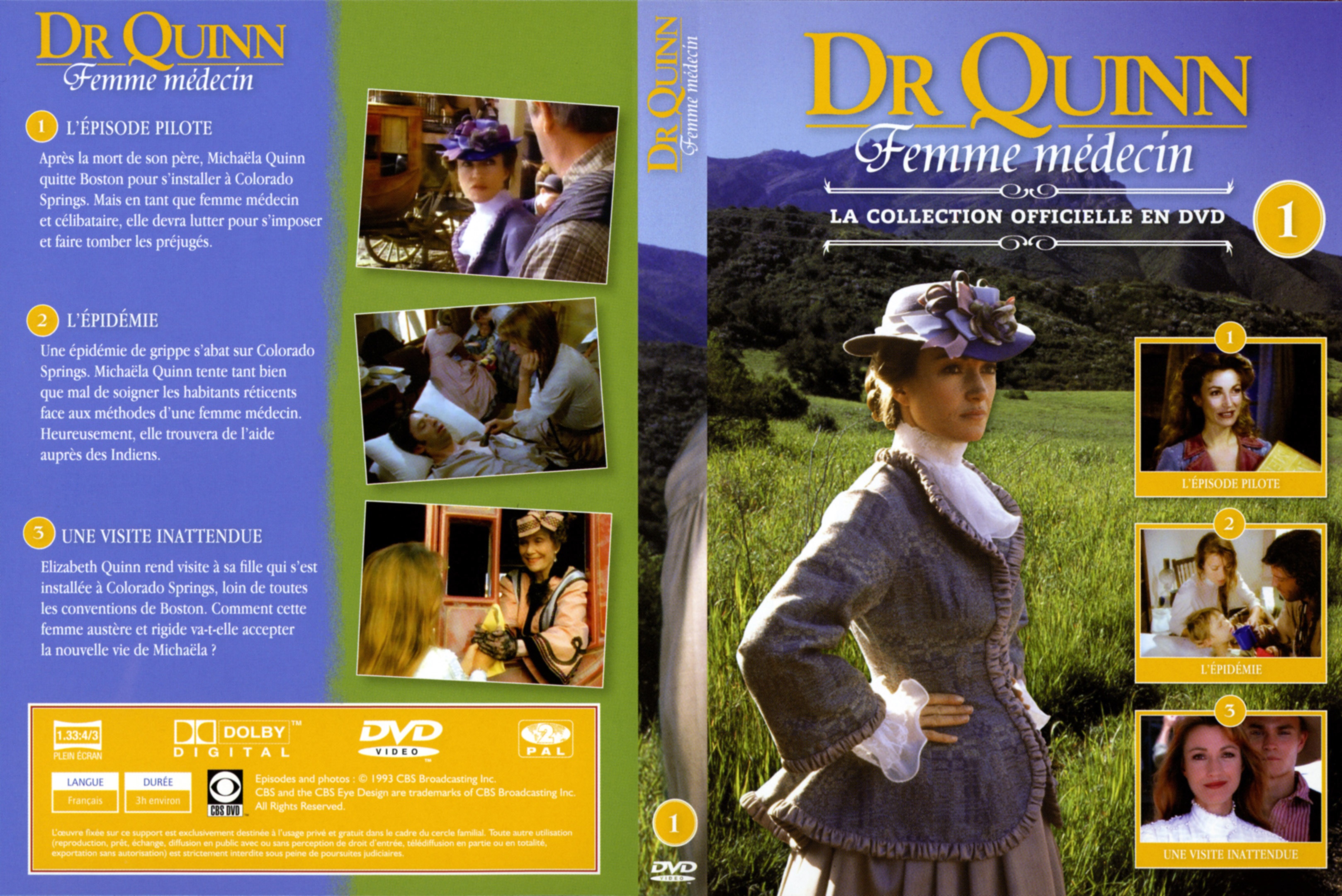 Jaquette DVD Dr Quinn femme medecin vol 1