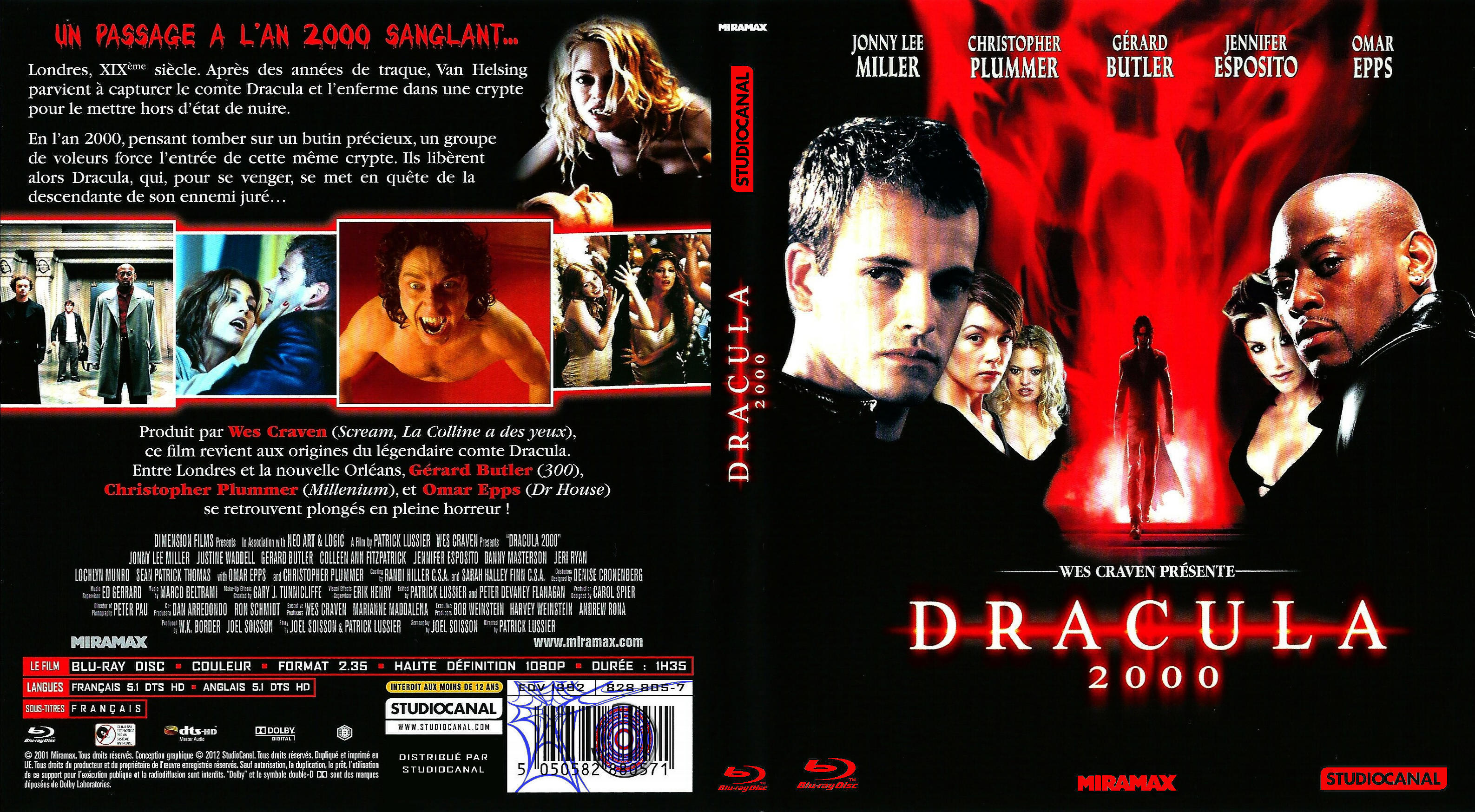 Jaquette DVD Dracula 2000 (BLU-RAY)