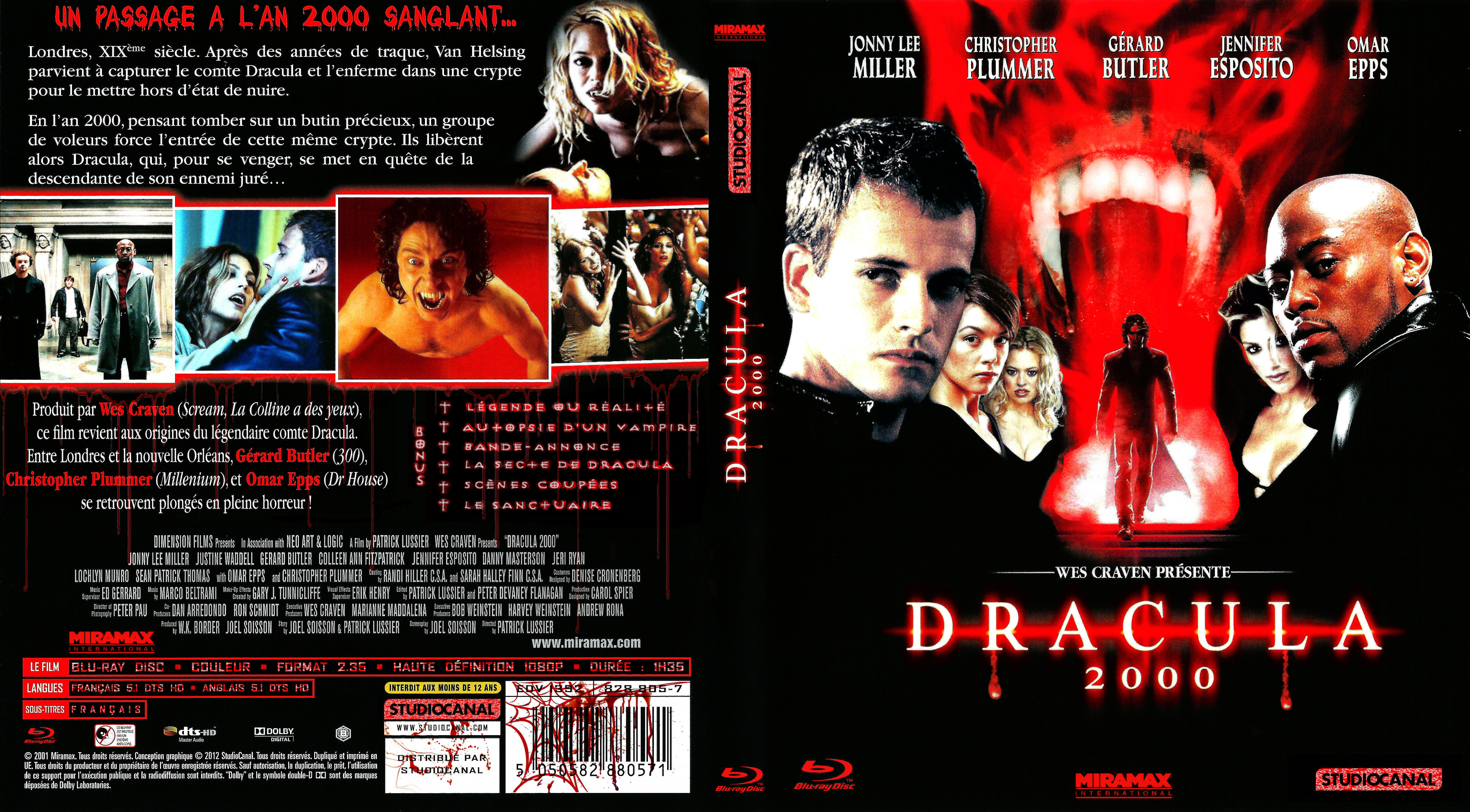 Jaquette DVD Dracula 2000 custom (BLU-RAY)