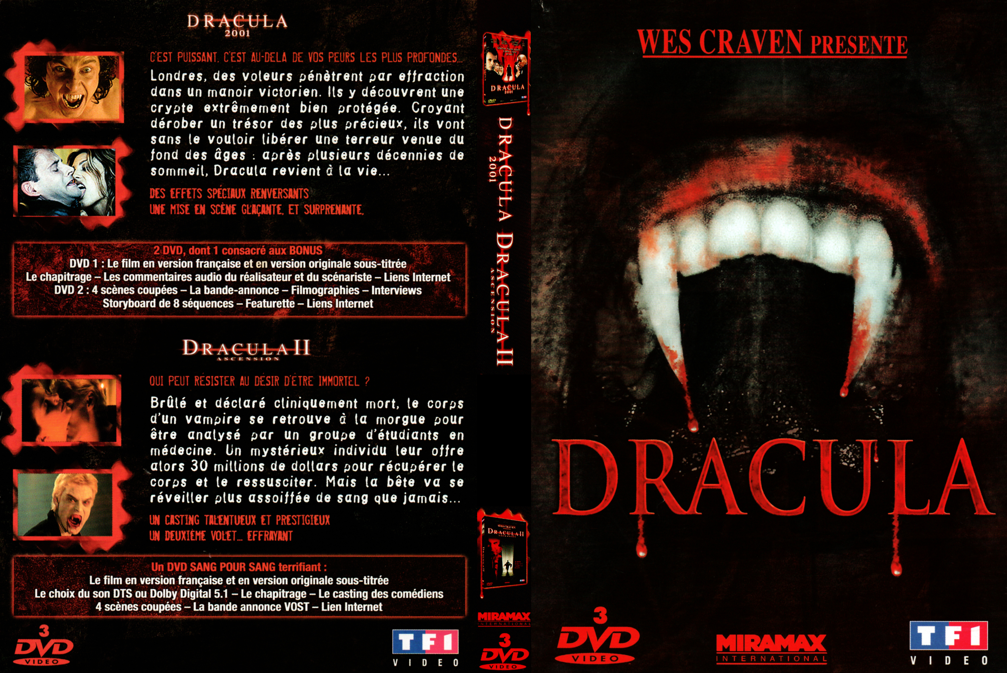 Jaquette DVD Dracula 2001 + Dracula 2 ascension