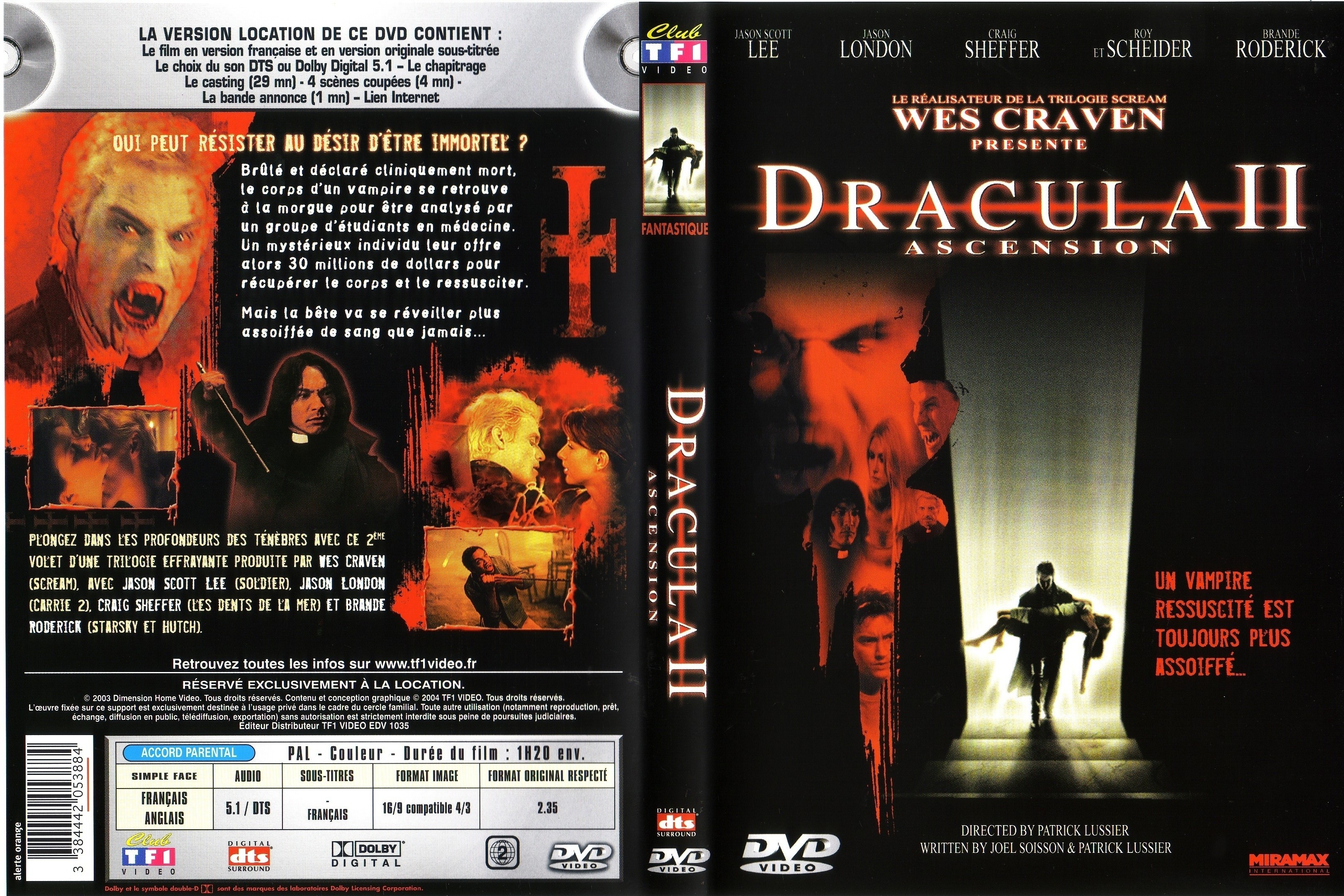 Jaquette DVD Dracula 2 ascension