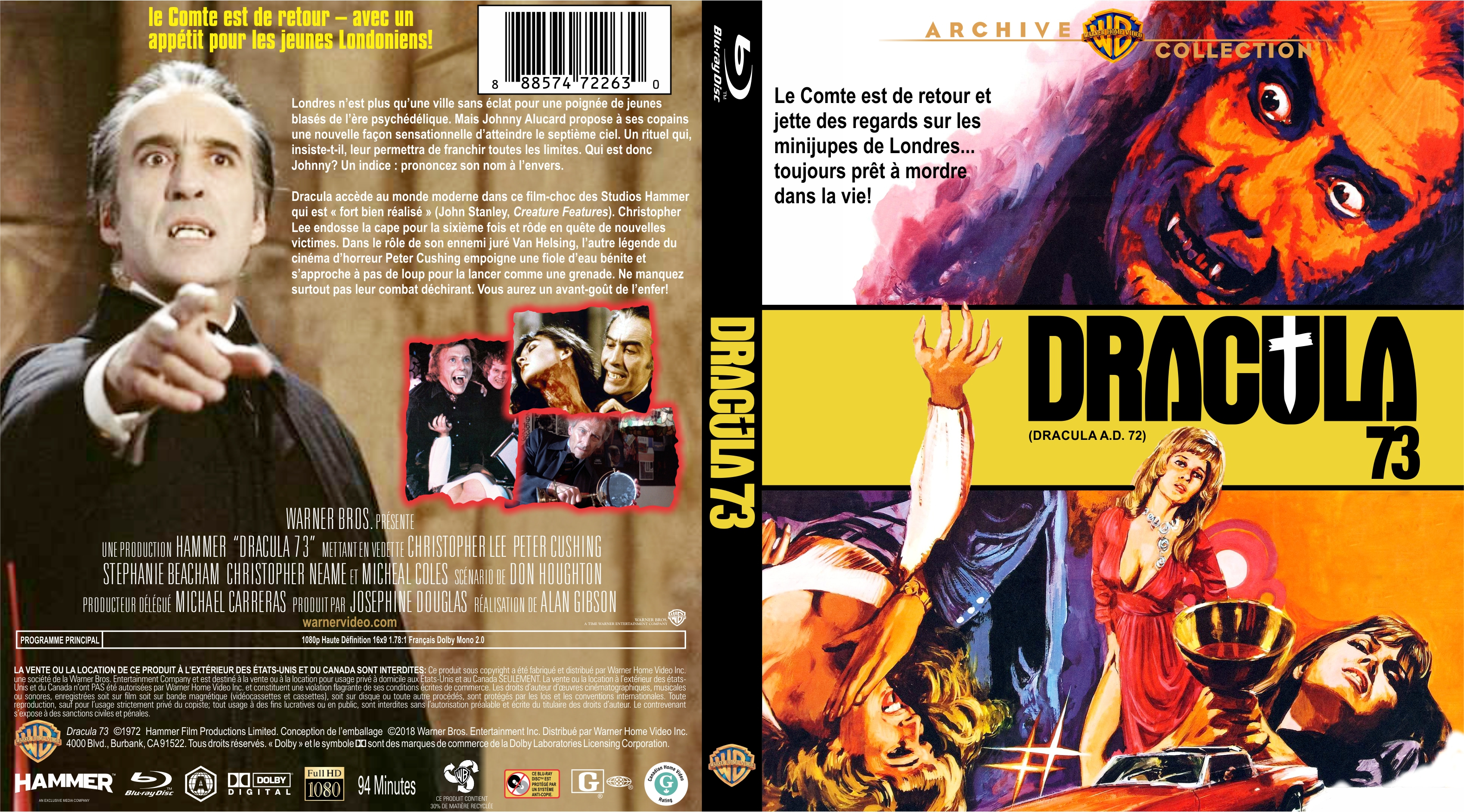 Jaquette DVD Dracula 73 custom (BLU-RAY)