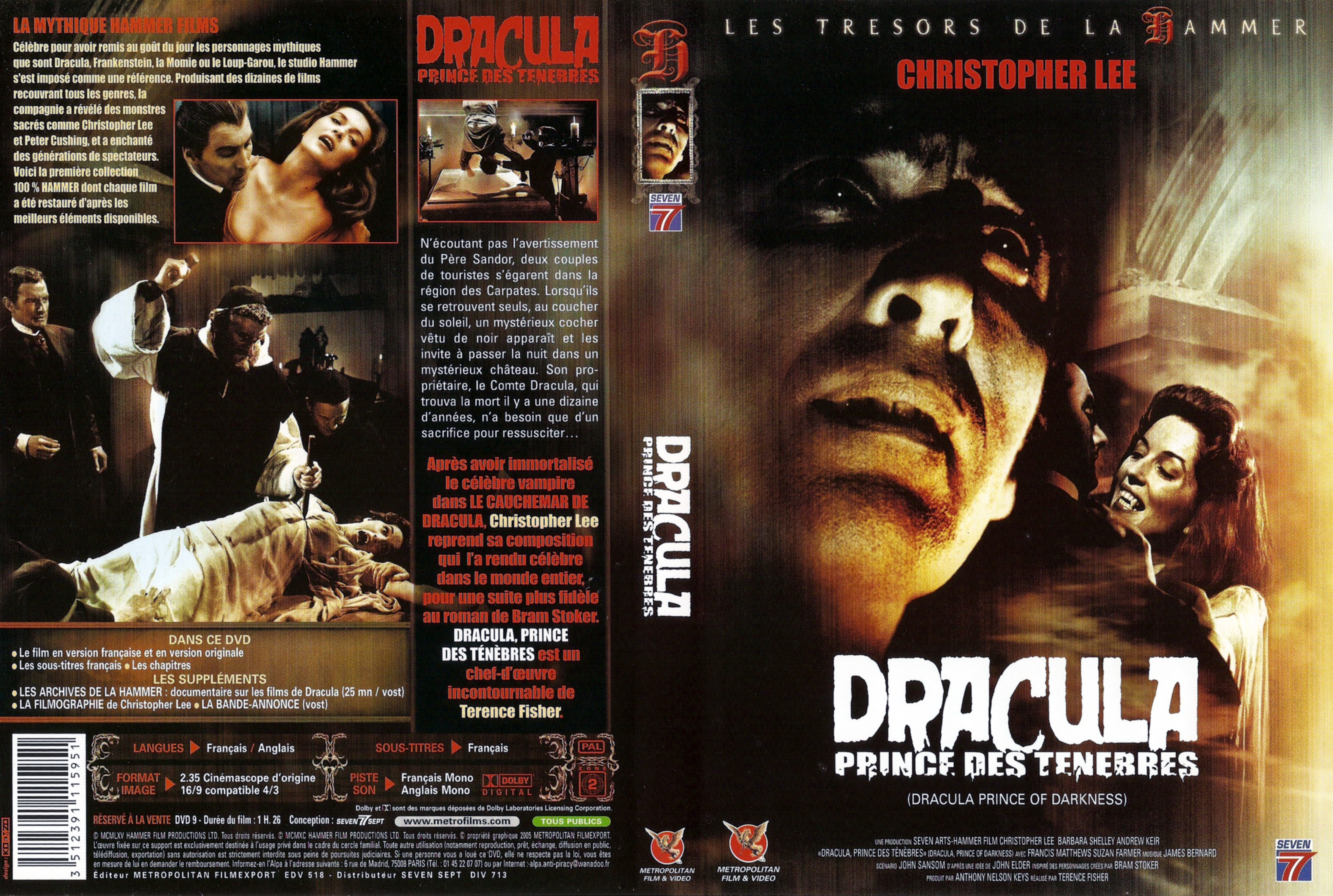 Jaquette DVD Dracula Prince des tenbres
