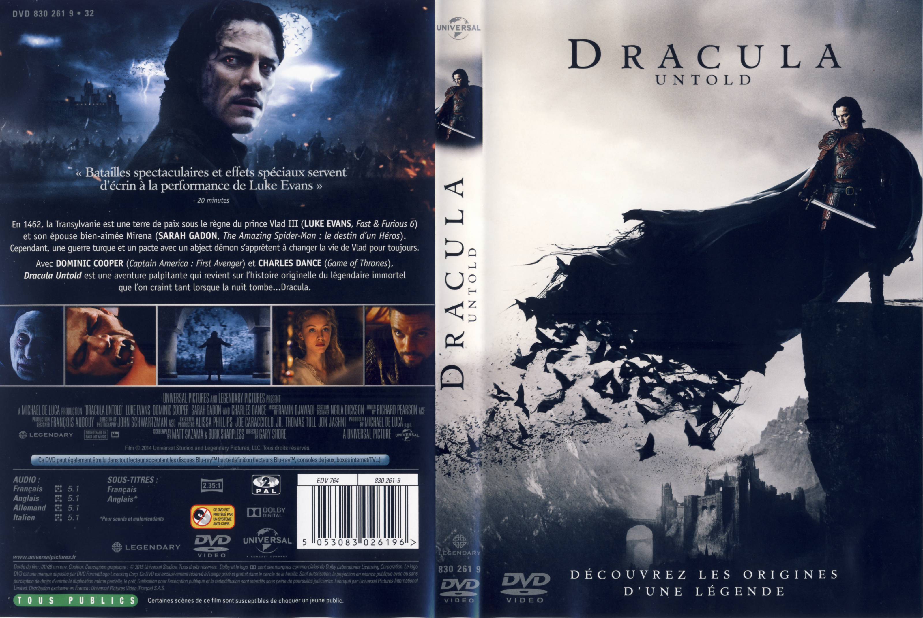 Jaquette DVD Dracula Untold