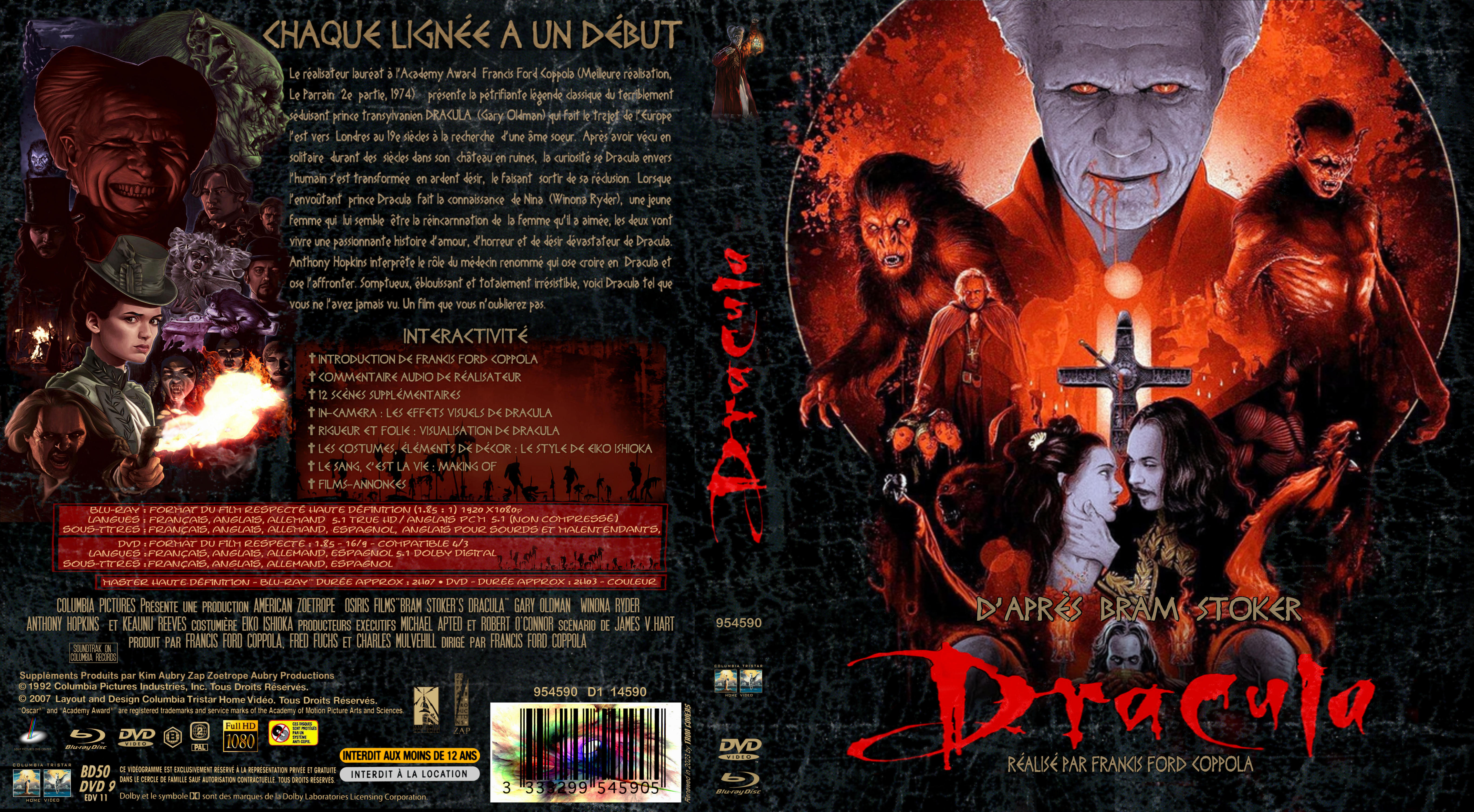 Jaquette DVD Dracula custom (BLU-RAY)