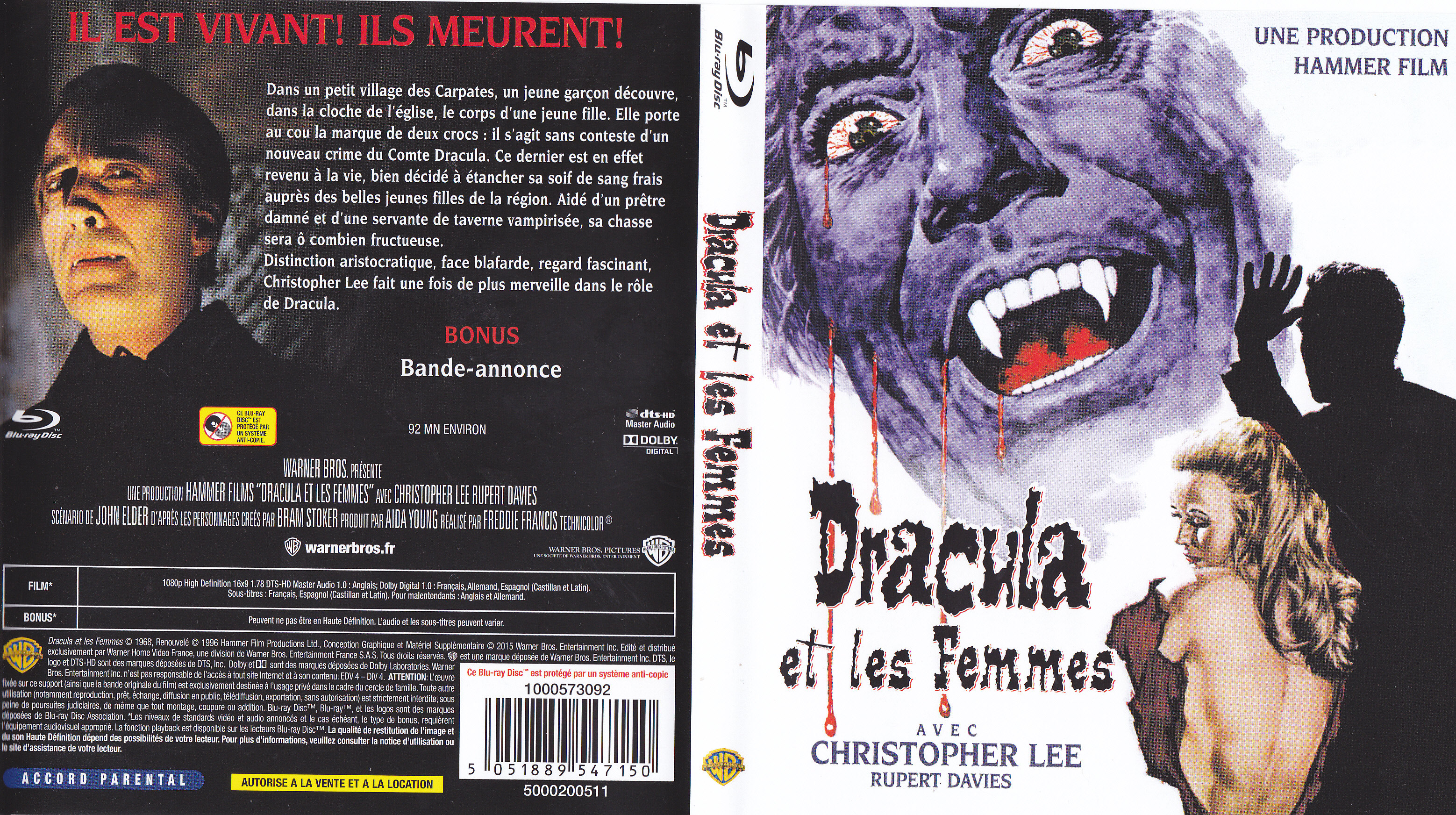 Jaquette DVD Dracula et les femmes (BLU-RAY)