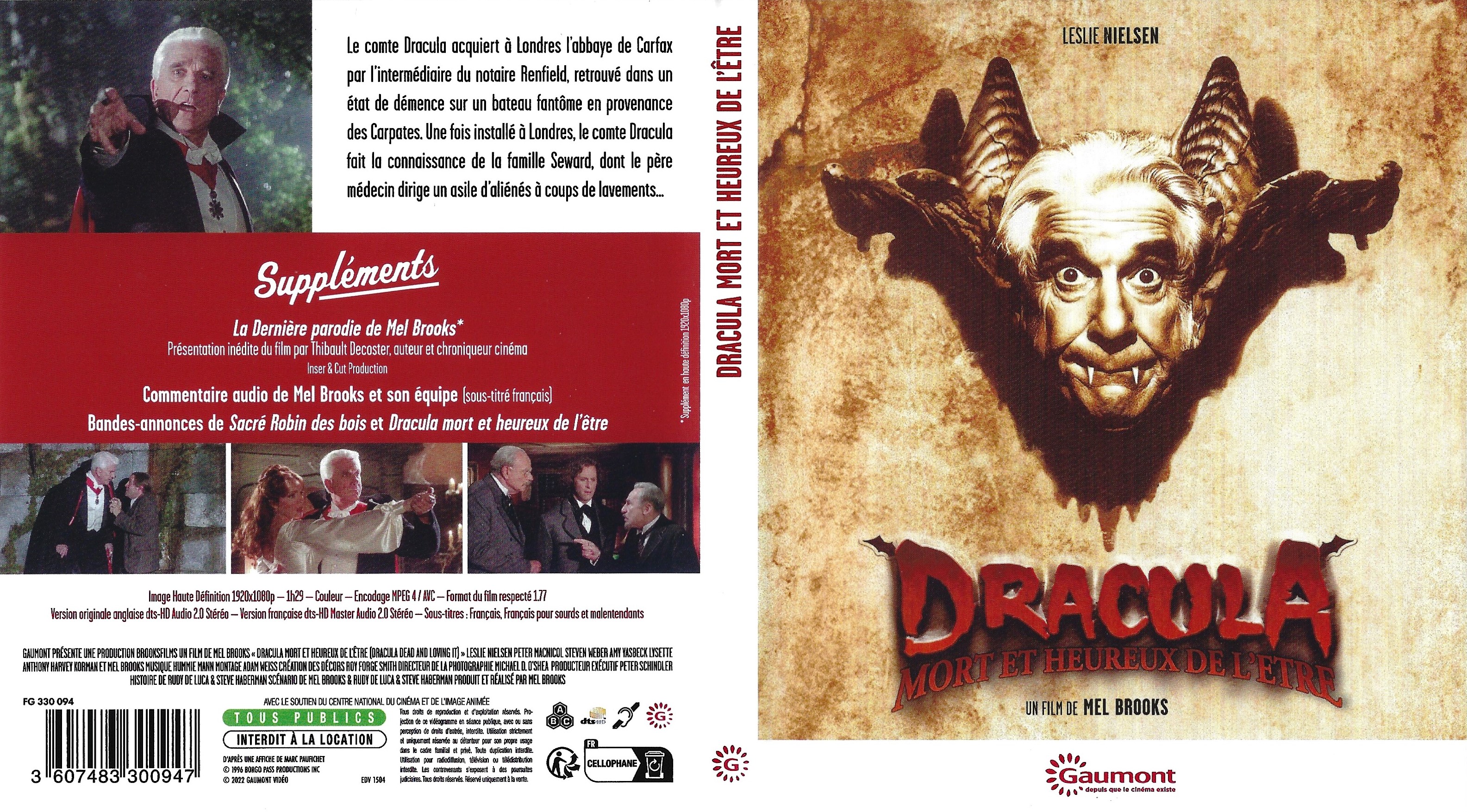 Jaquette DVD Dracula mort et heureux de l