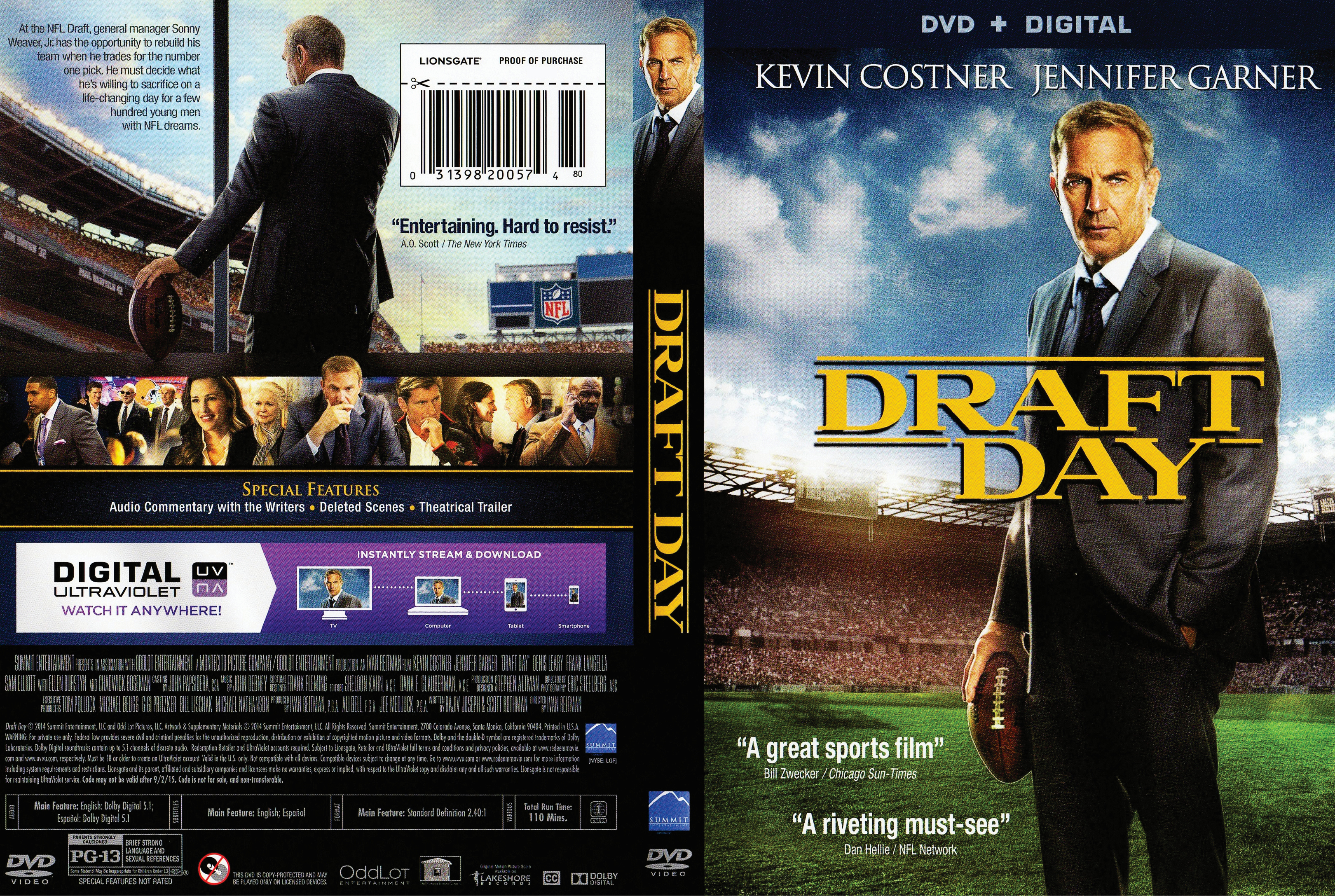 Jaquette DVD Draft day Zone 1