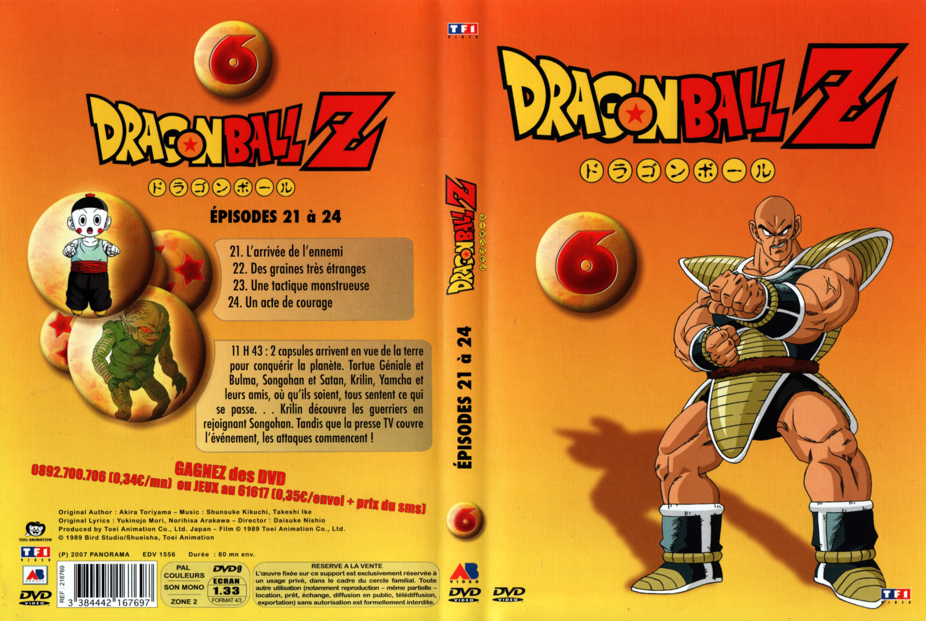 Jaquette DVD Dragon Ball Z vol 06 v2