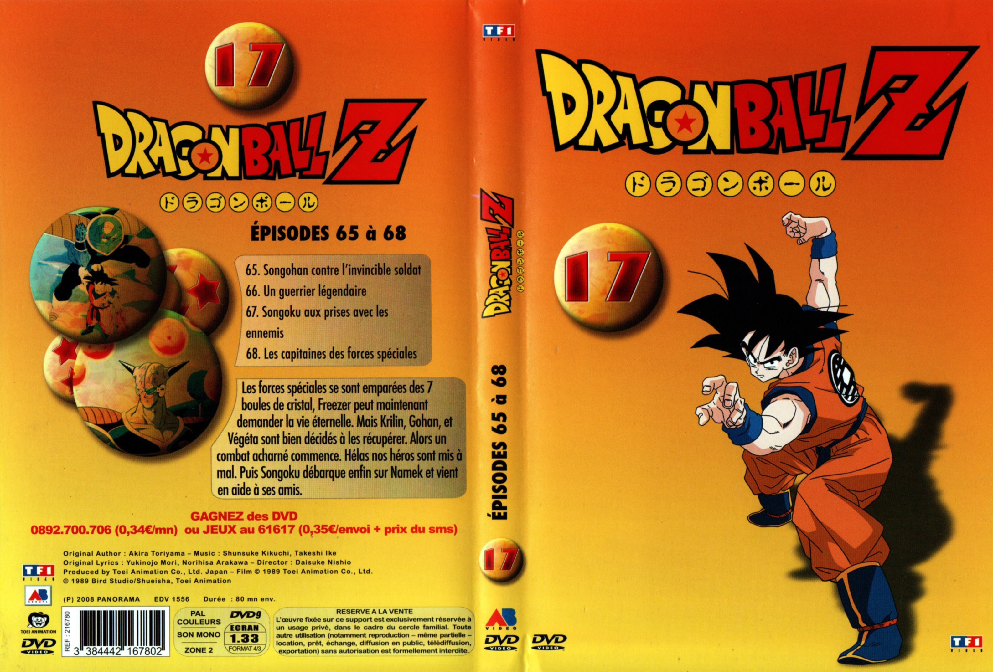 Jaquette DVD Dragon Ball Z vol 17 v3