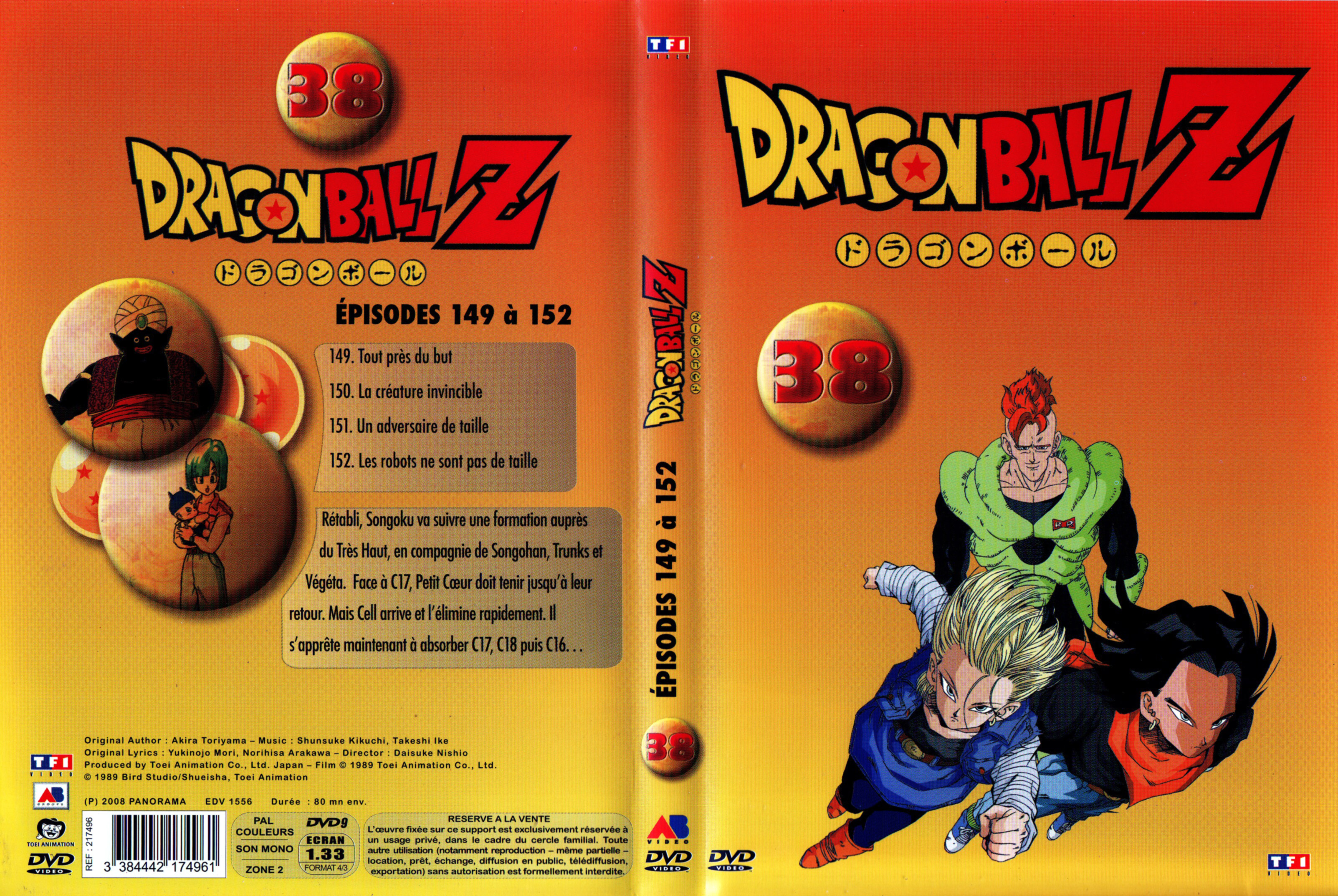 Jaquette DVD Dragon Ball Z vol 38 v2