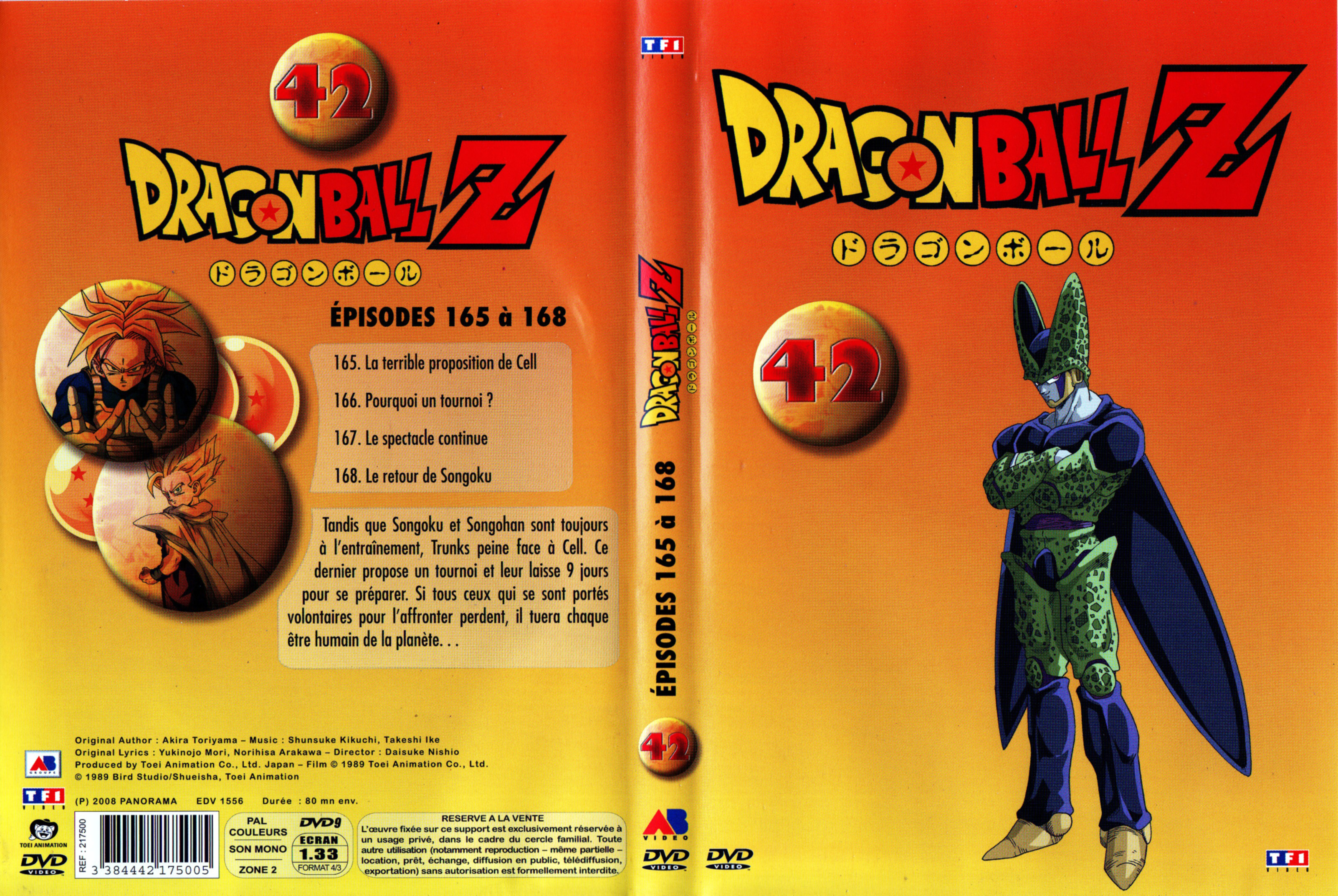 Jaquette DVD Dragon Ball Z vol 42 v2