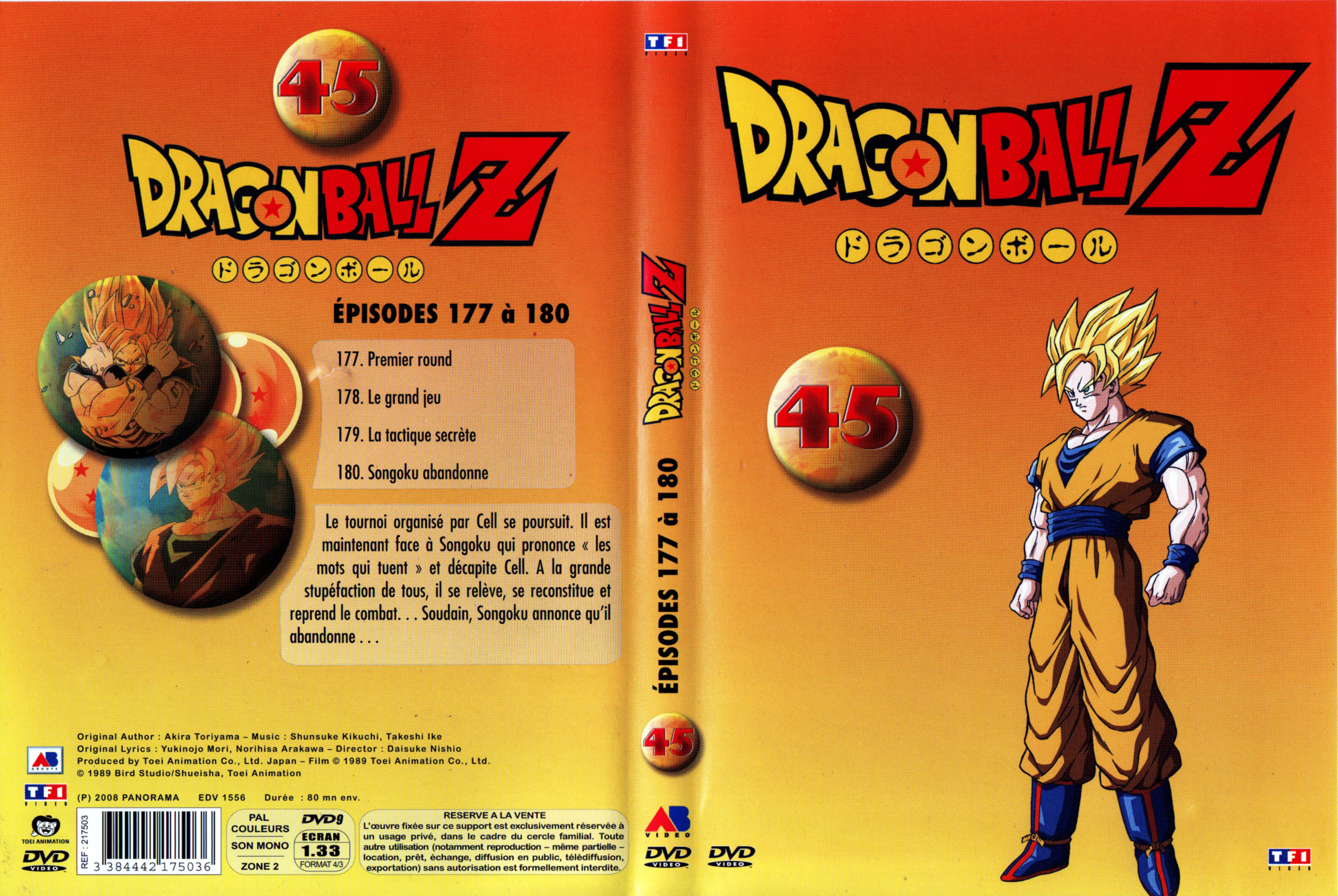 Jaquette DVD Dragon Ball Z vol 45