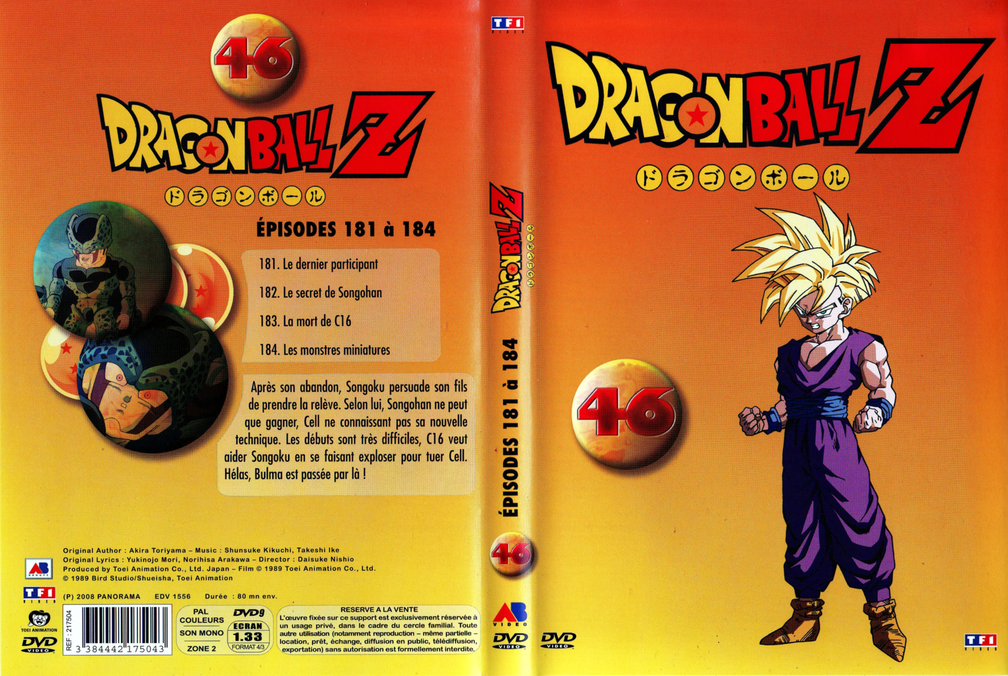 Jaquette DVD Dragon Ball Z vol 46