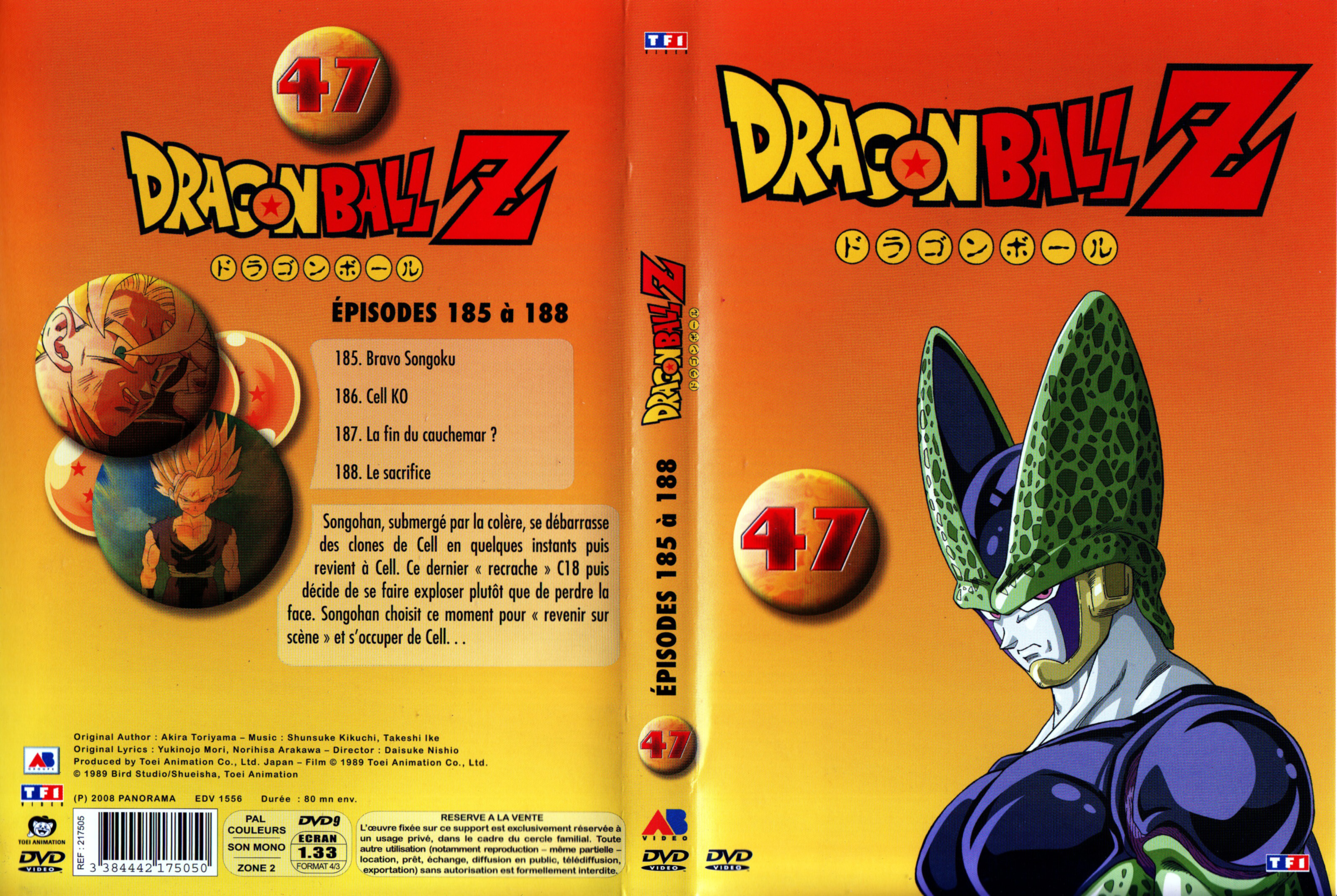 Jaquette DVD Dragon Ball Z vol 47
