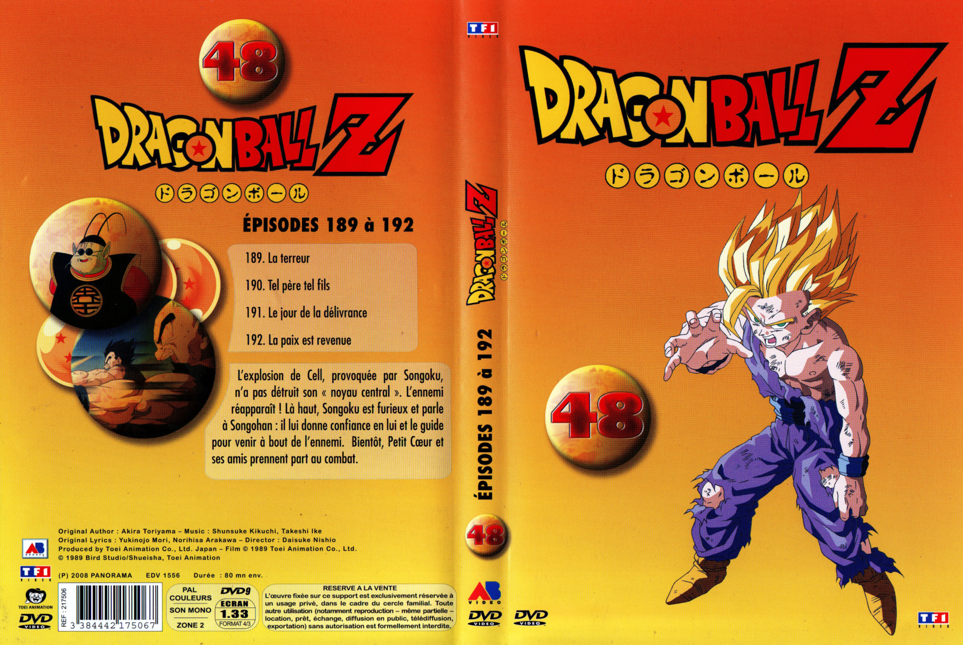 Jaquette DVD Dragon Ball Z vol 48