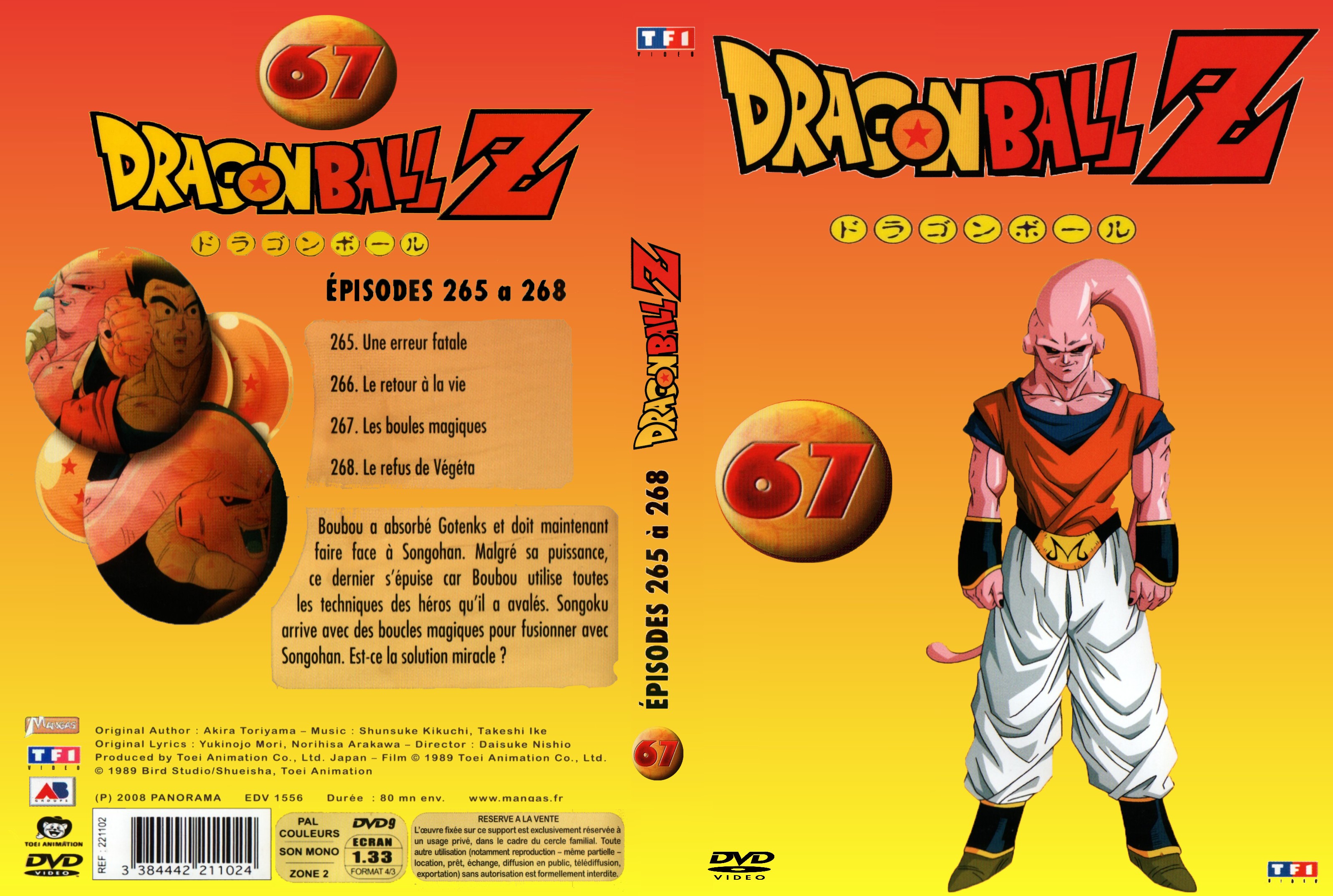Jaquette DVD Dragon Ball Z vol 67