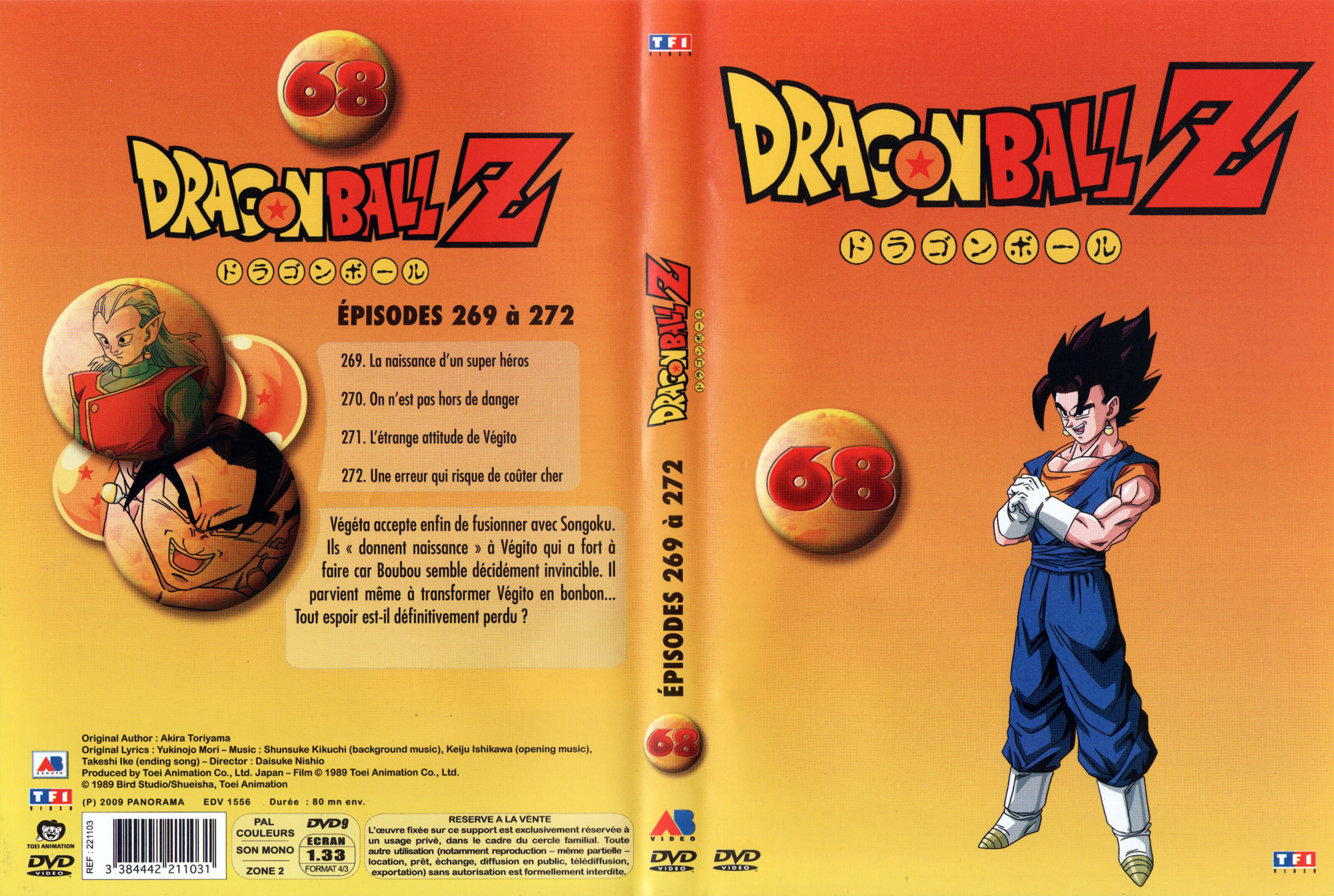 Jaquette DVD Dragon Ball Z vol 68