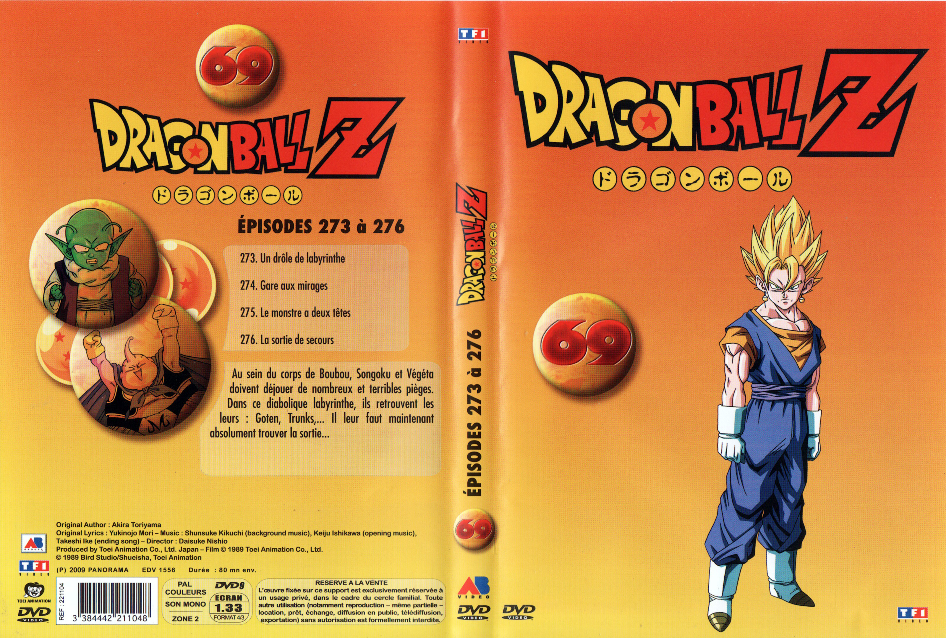 Jaquette DVD Dragon Ball Z vol 69
