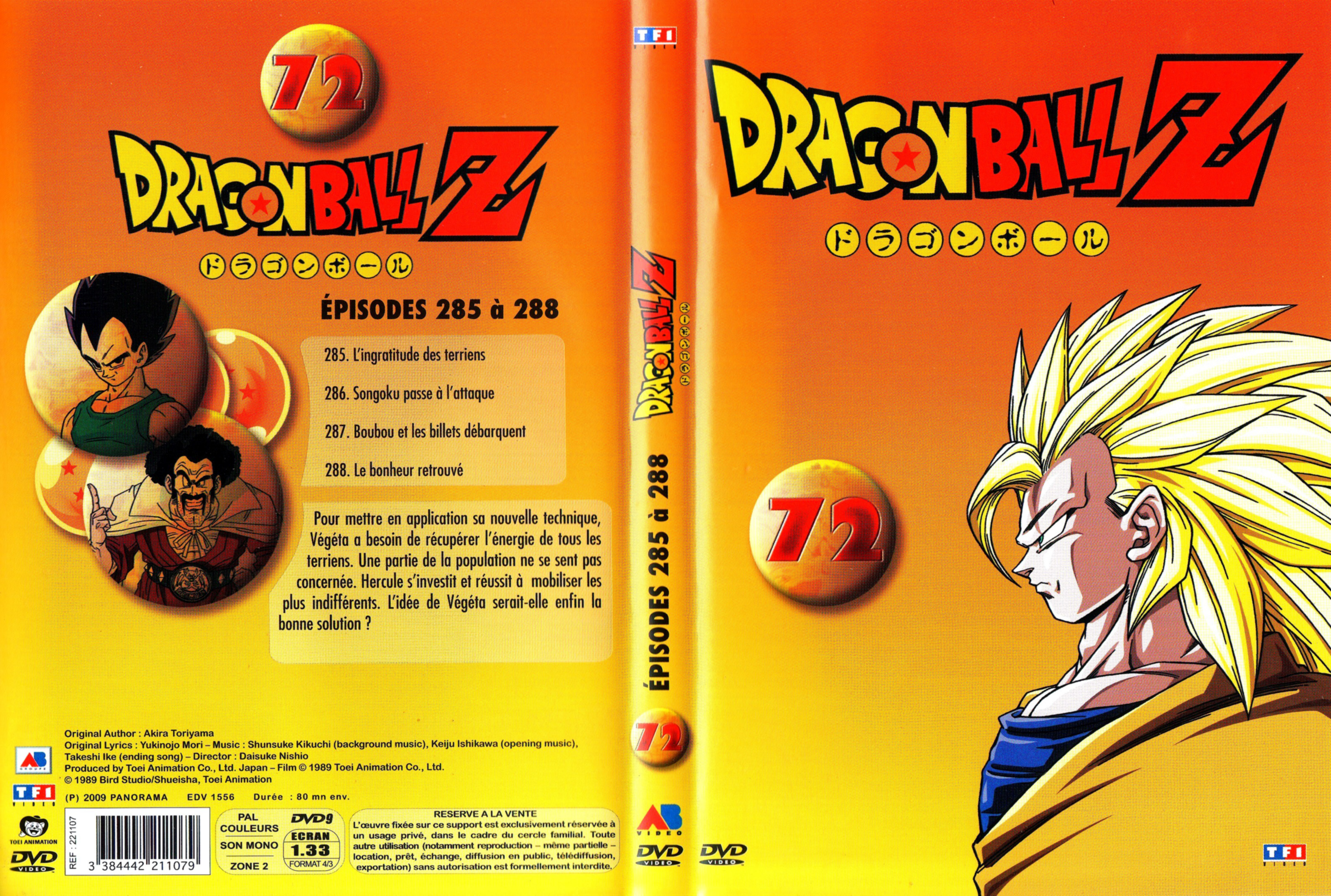 Jaquette DVD Dragon Ball Z vol 72