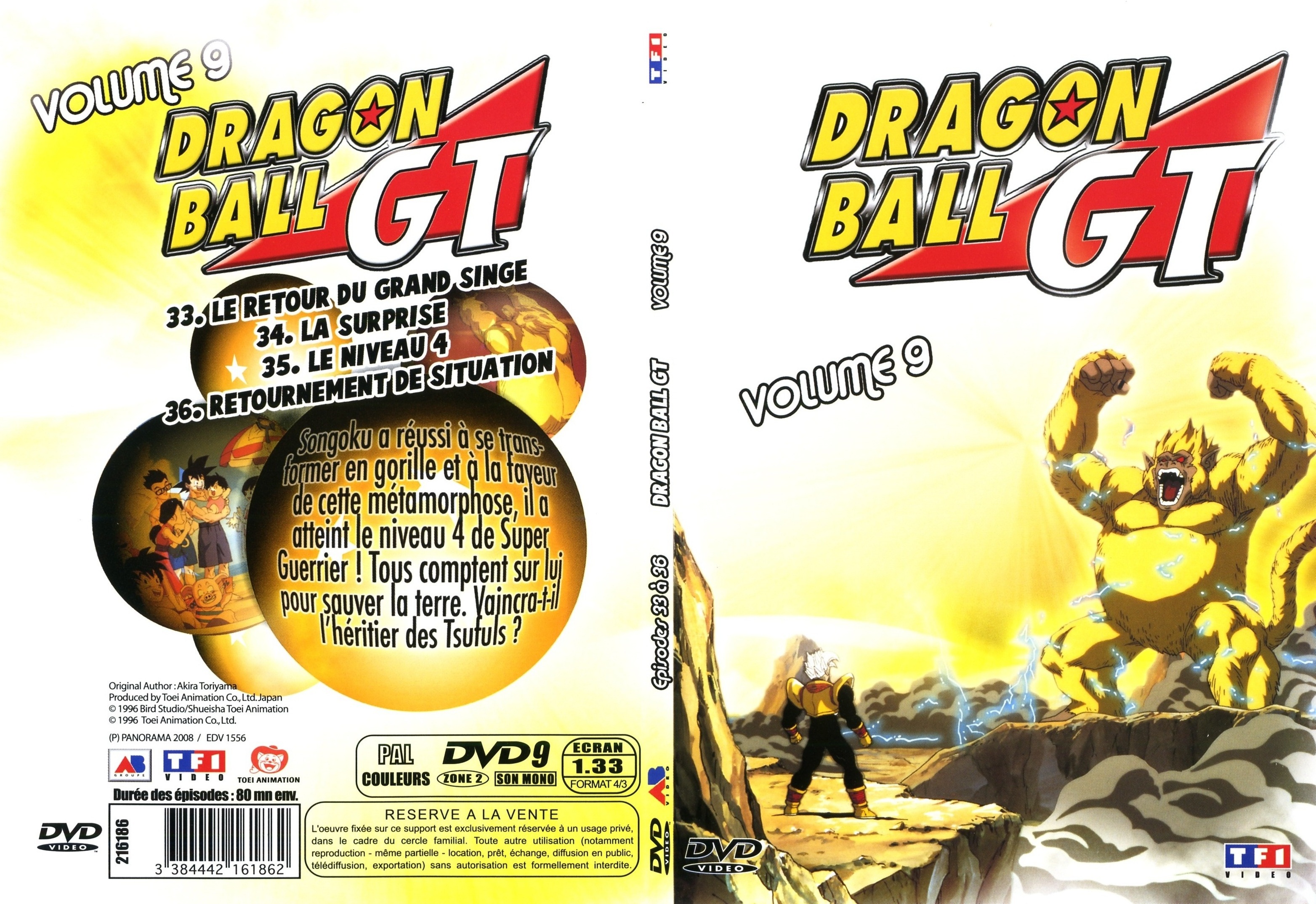 Jaquette DVD Dragon ball GT vol 09