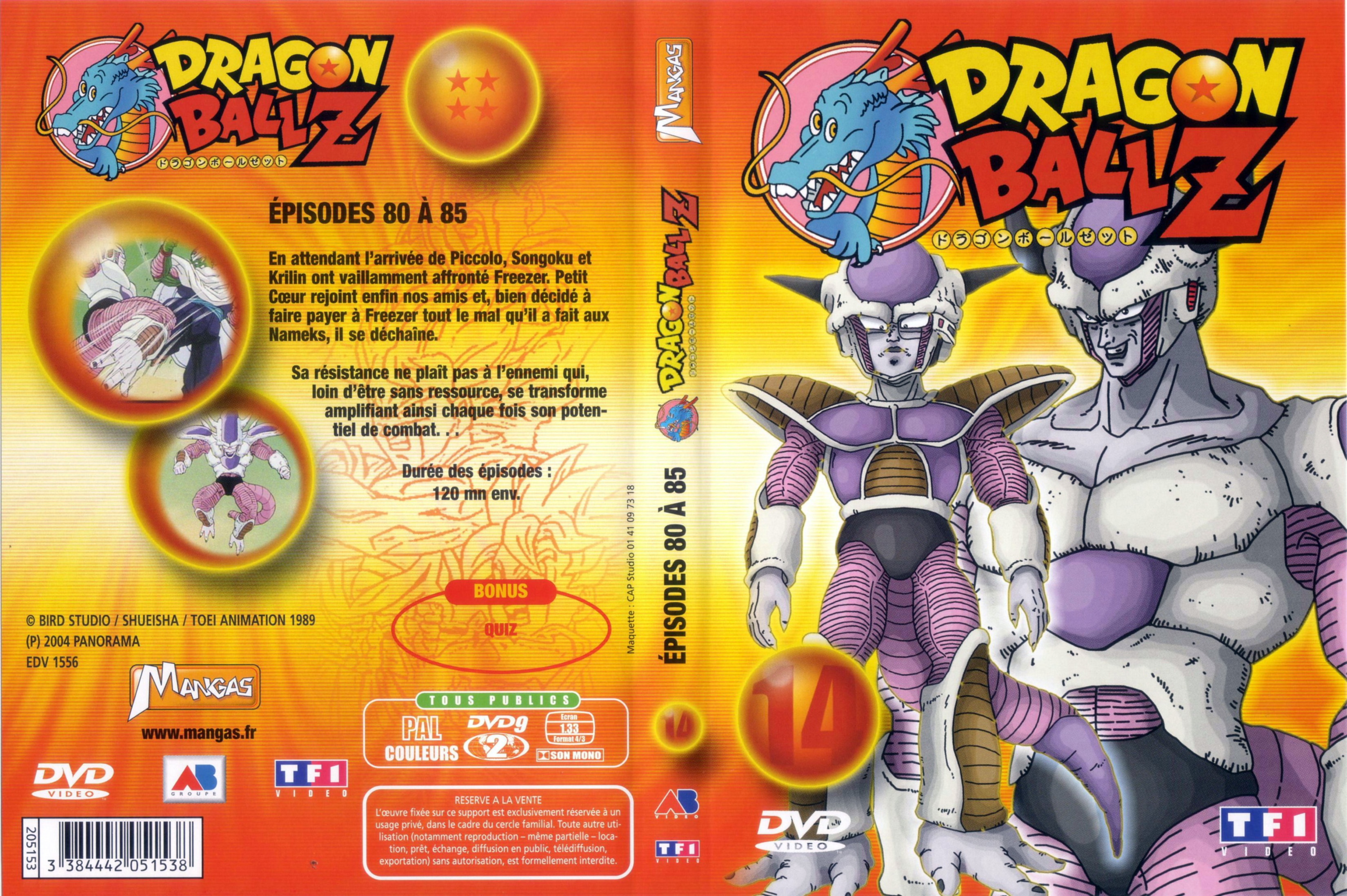Jaquette DVD Dragon ball Z vol 14