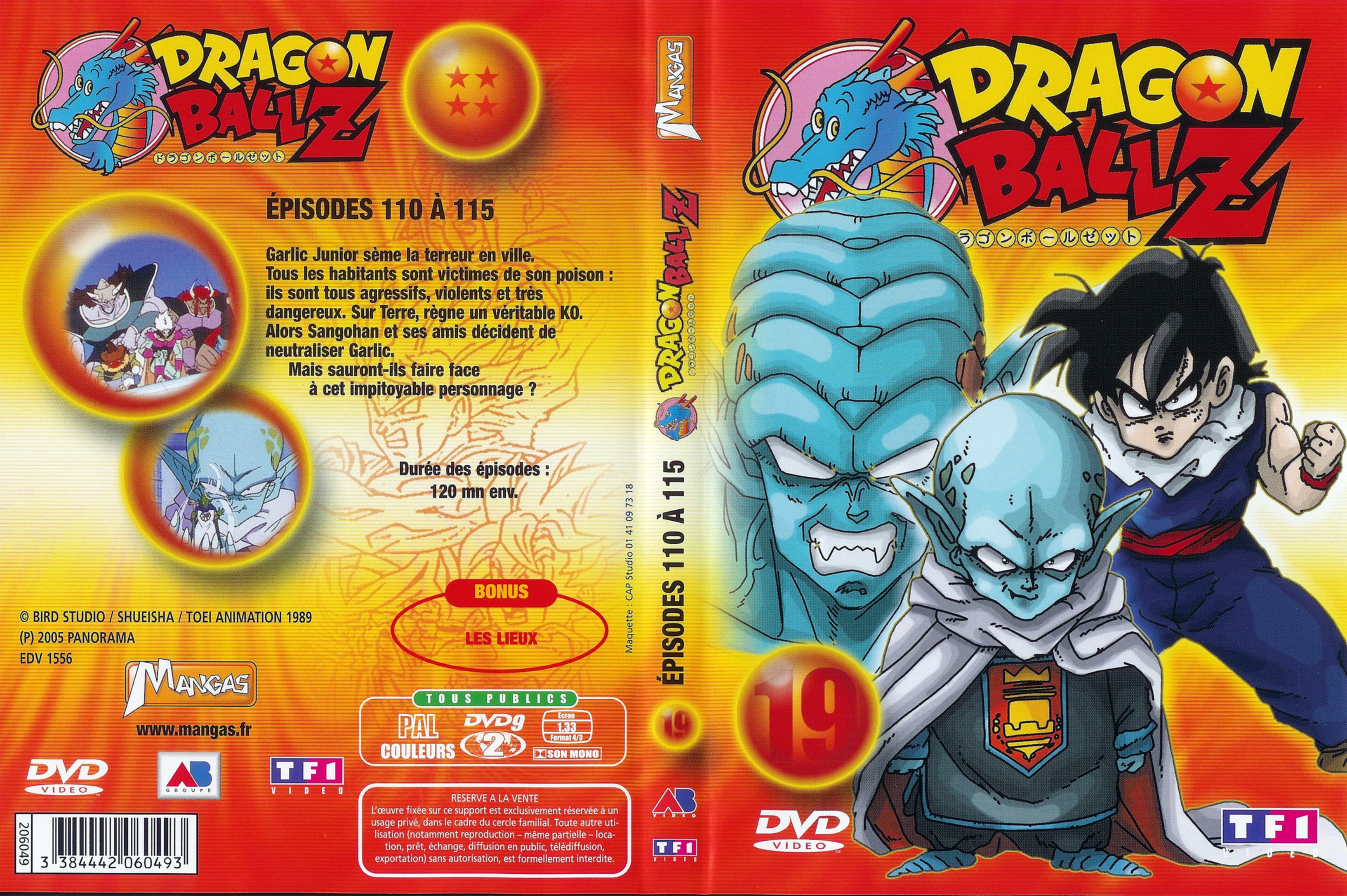Jaquette DVD Dragon ball Z vol 19