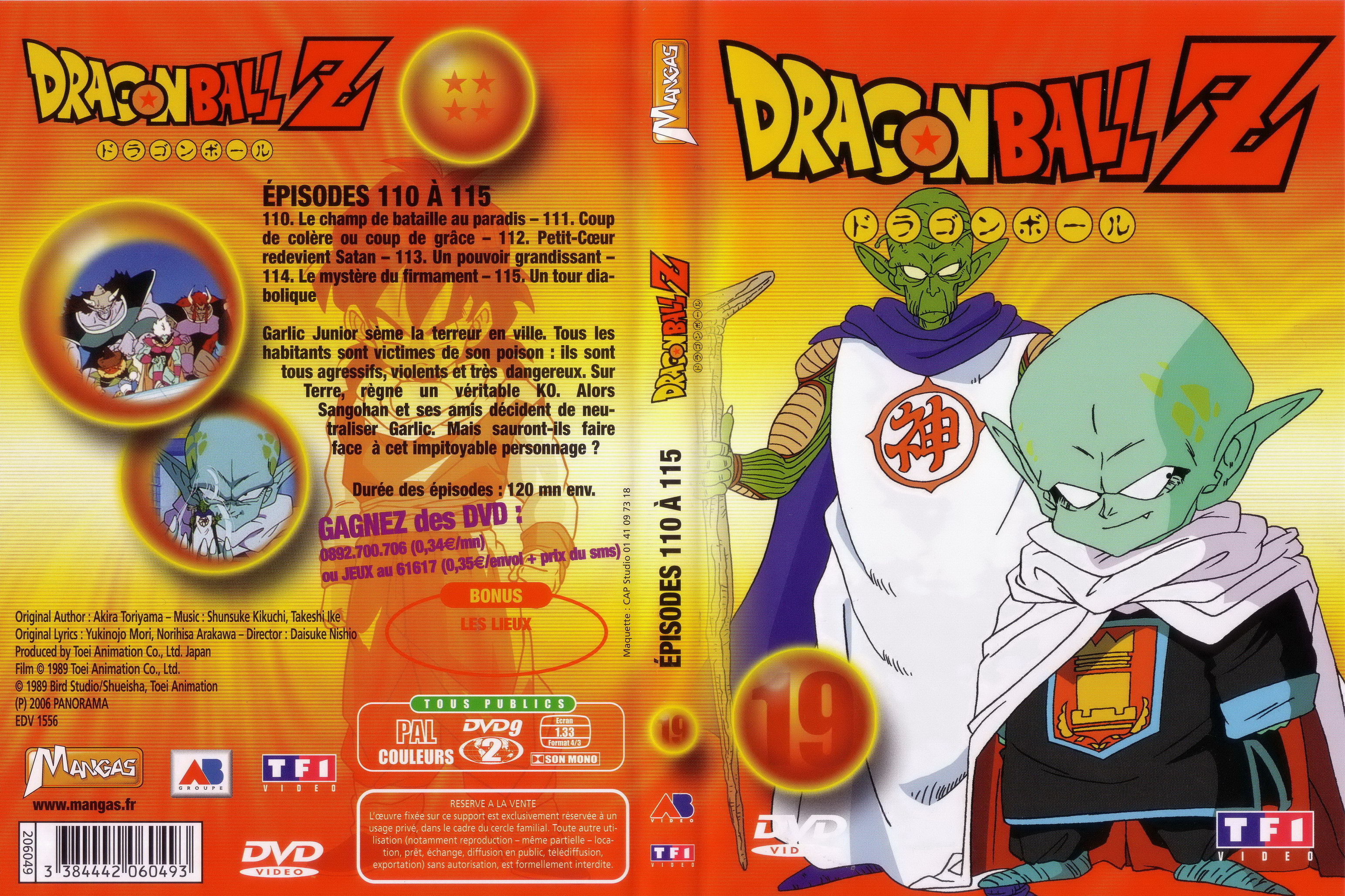 Jaquette DVD Dragon ball Z vol 19 v2