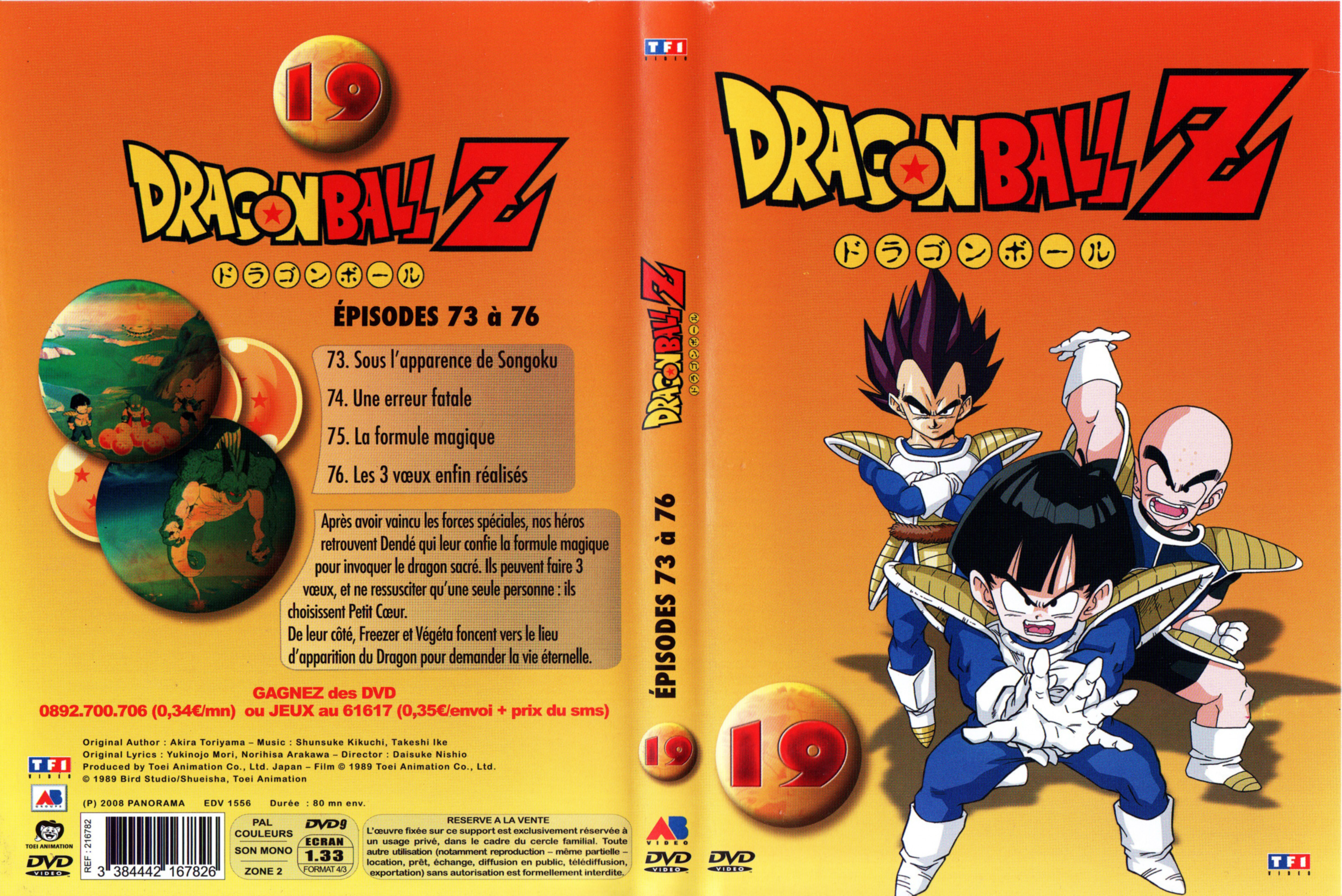 Jaquette DVD Dragon ball Z vol 19 v4
