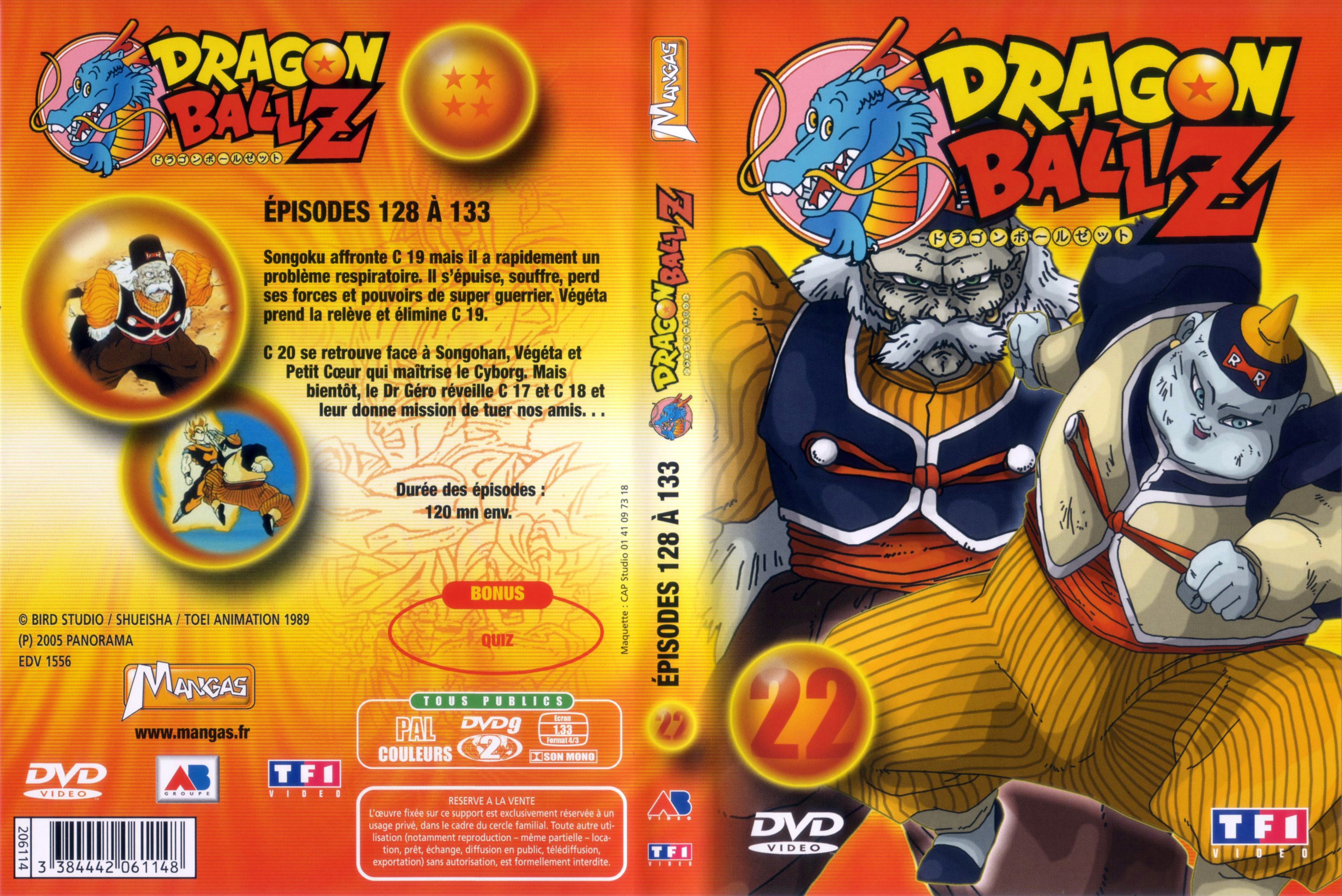 Jaquette DVD Dragon ball Z vol 22