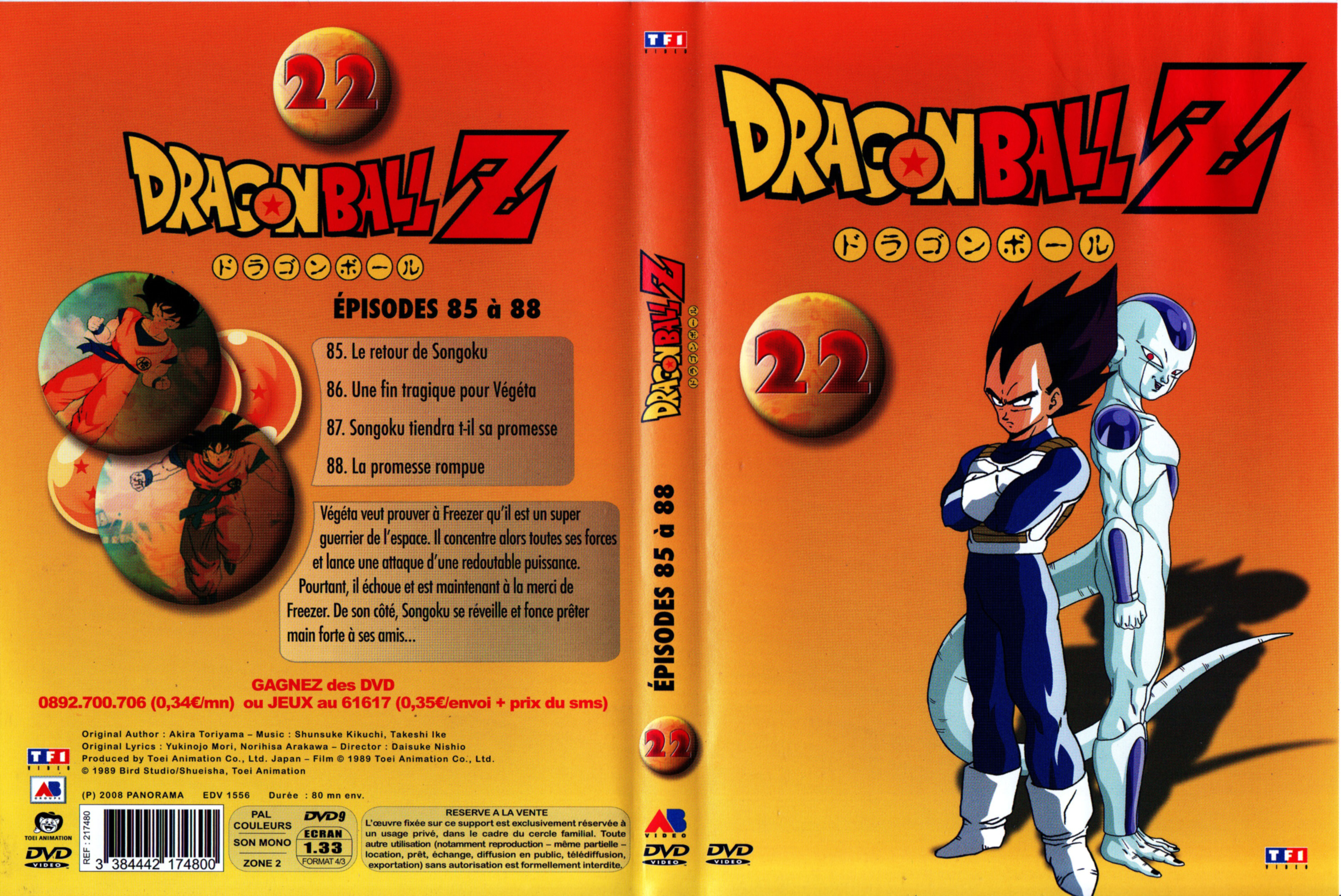 Jaquette DVD Dragon ball Z vol 22 v3