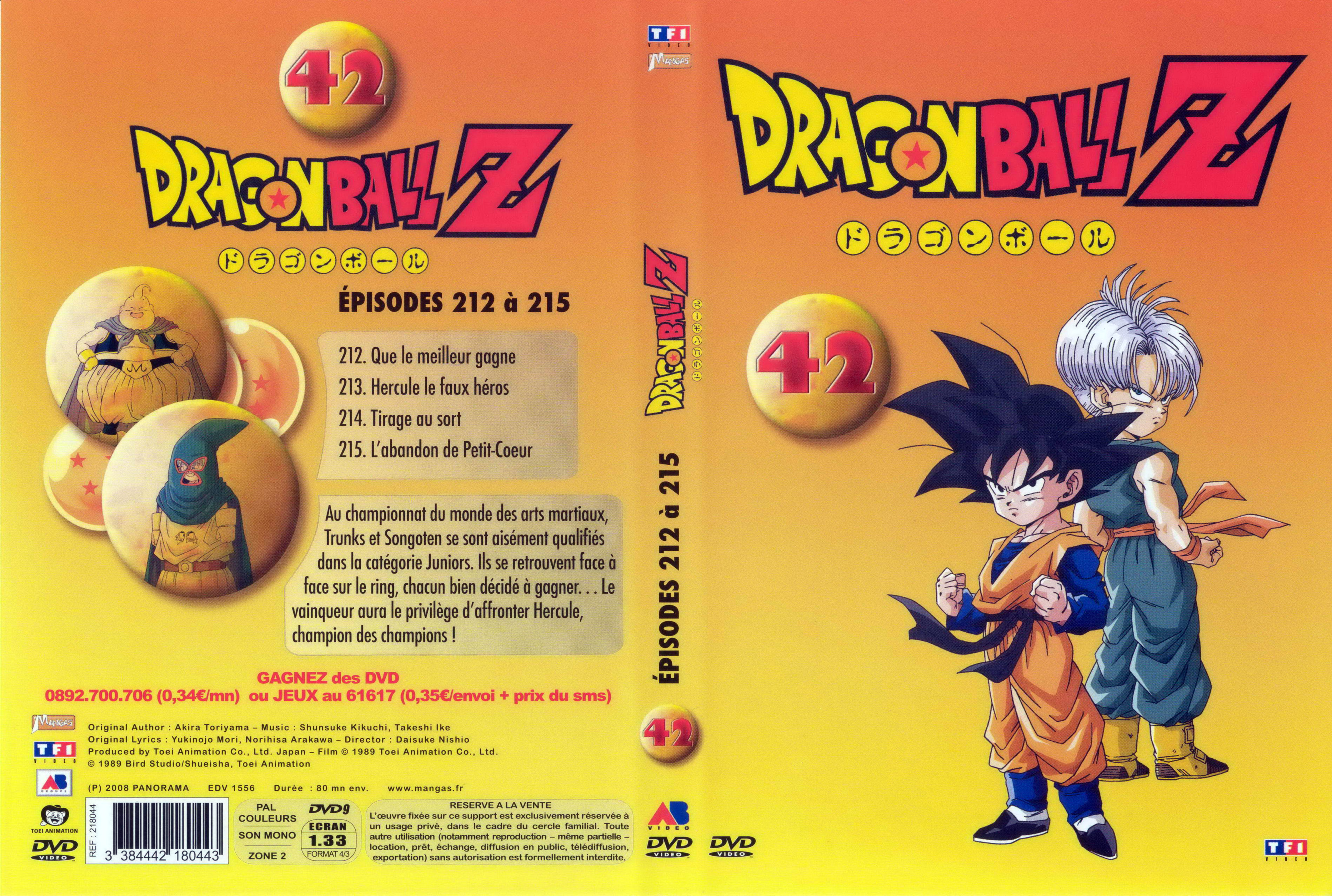 Jaquette DVD Dragon ball Z vol 42