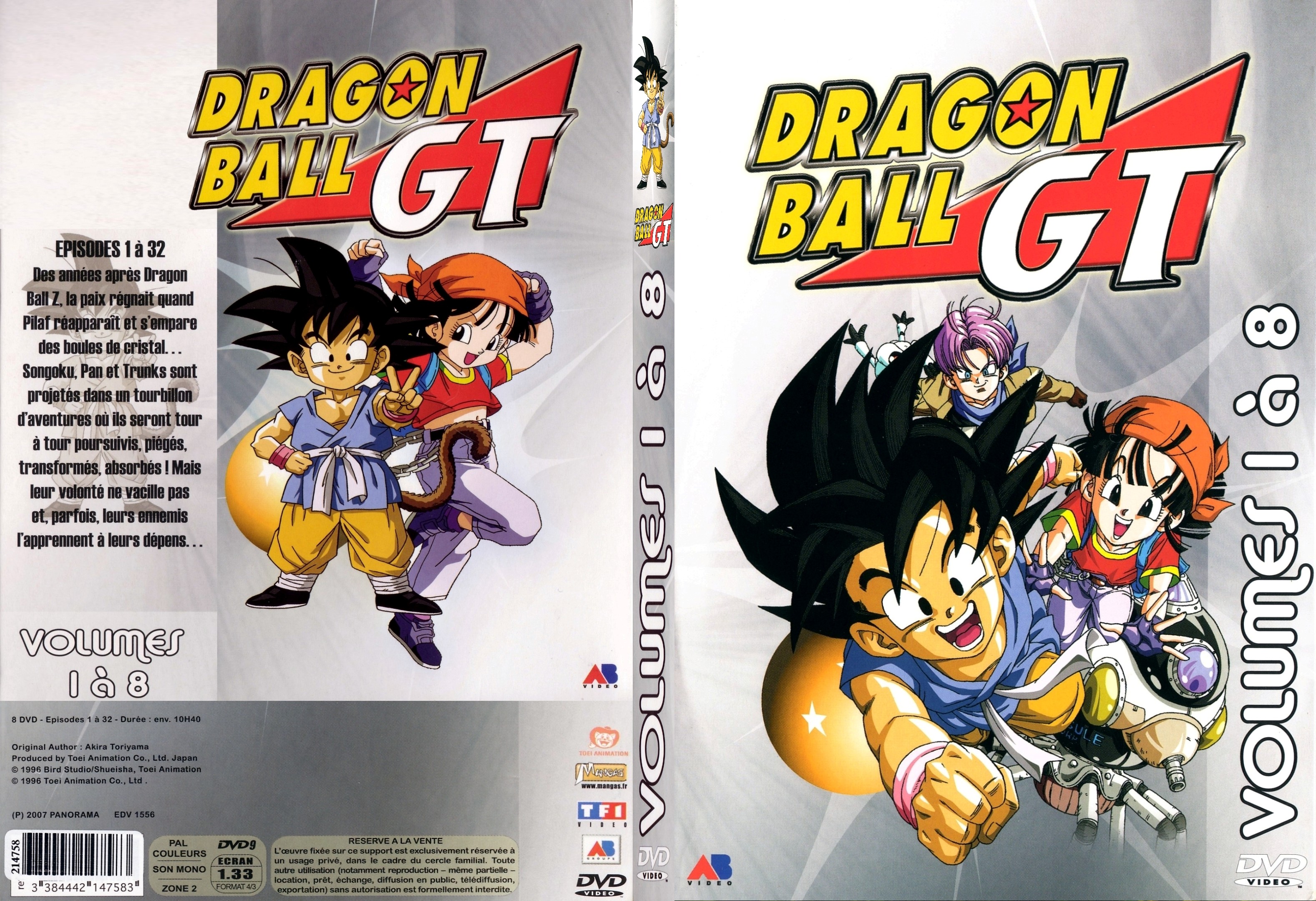 Jaquette DVD Dragon ball gt vol 1  8 - SLIM v2