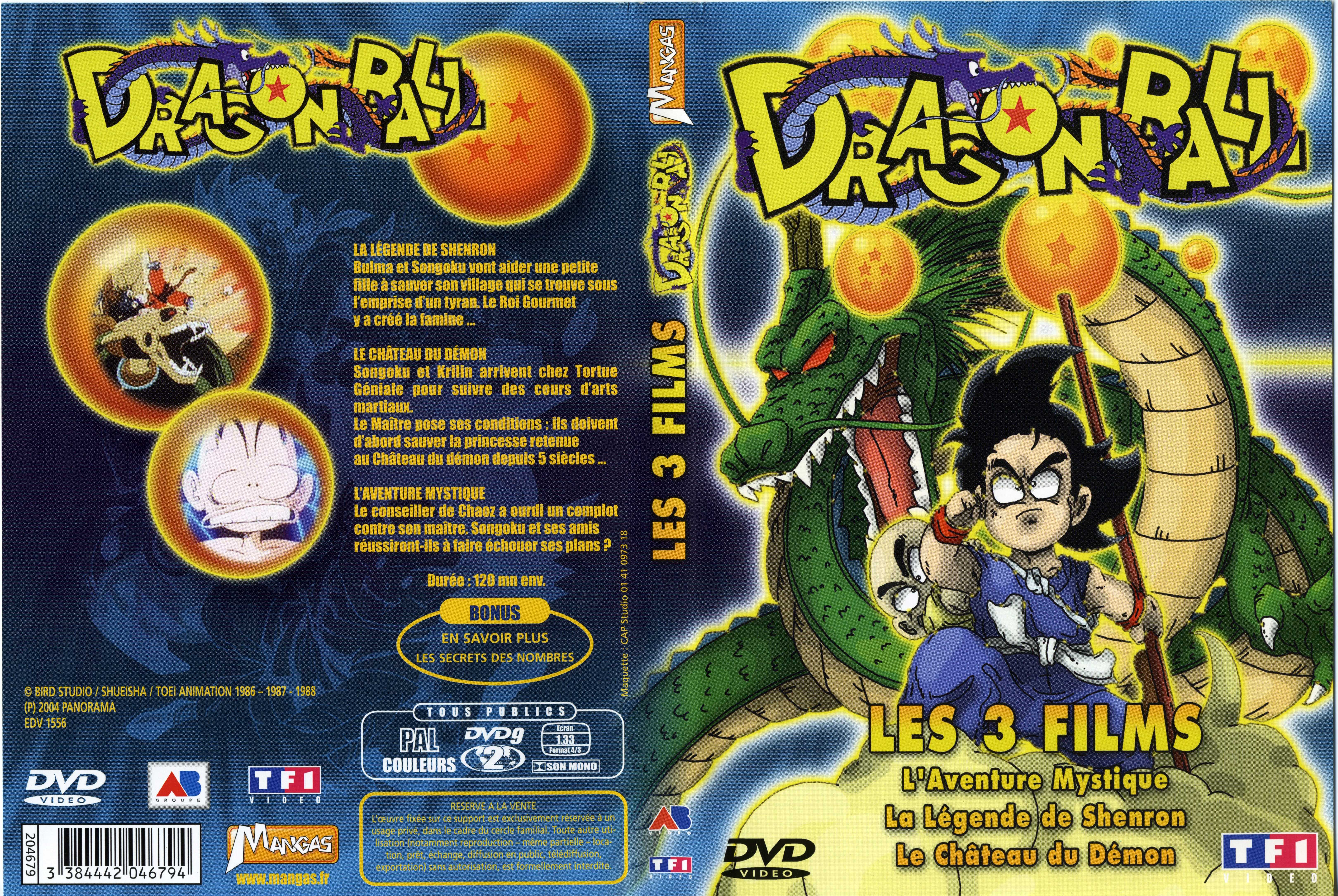 Jaquette DVD Dragon ball les 3 films