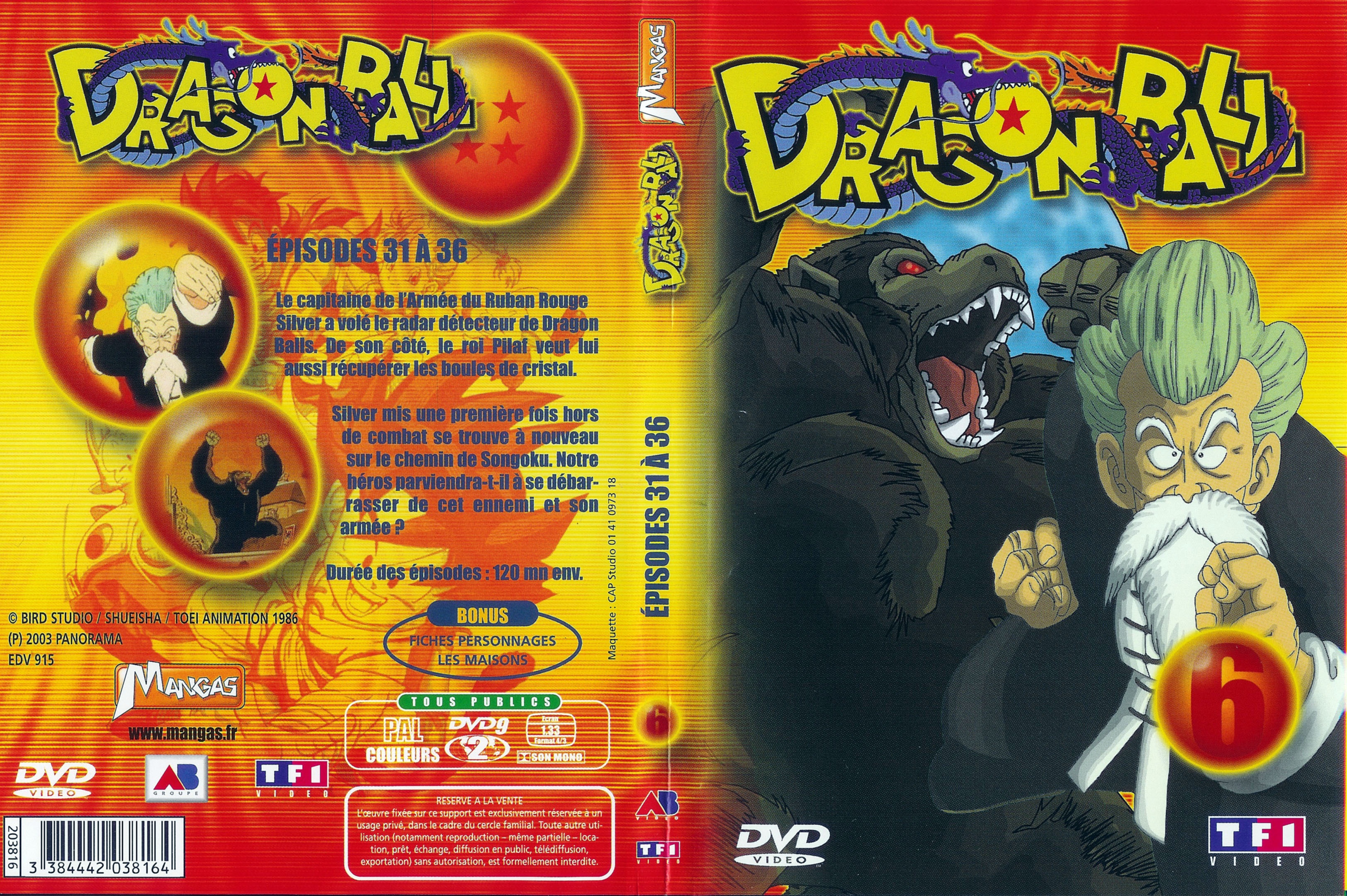 Jaquette DVD Dragon ball vol 06