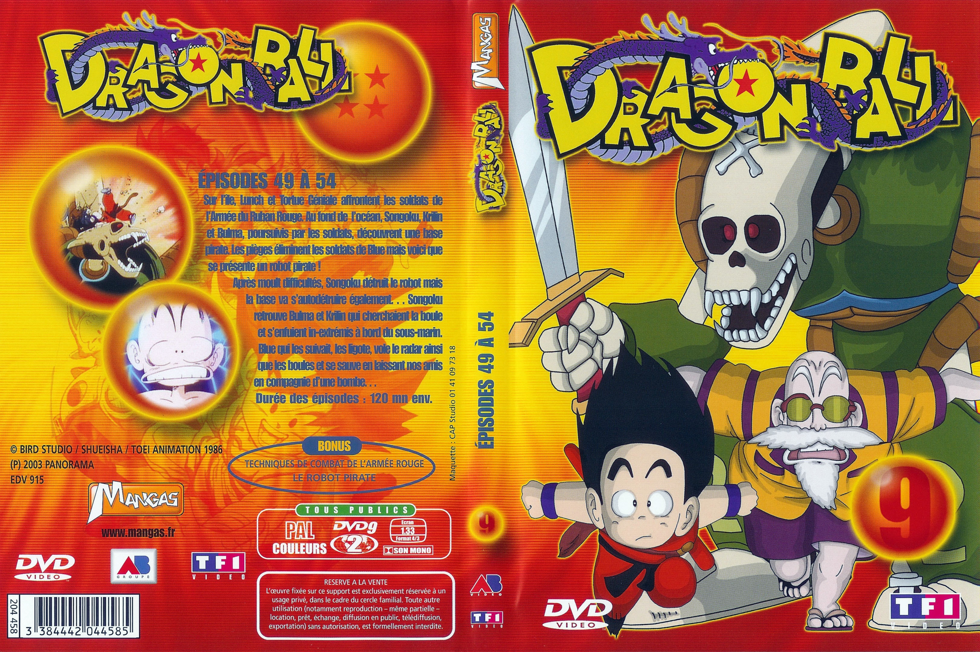 Jaquette DVD Dragon ball vol 09