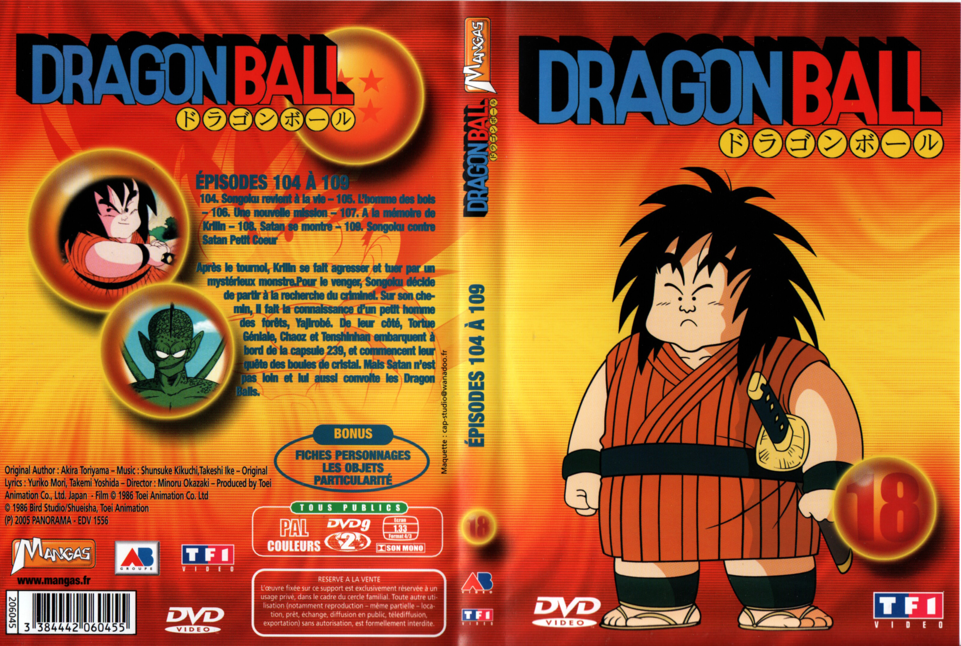 Jaquette DVD Dragon ball vol 18 v2