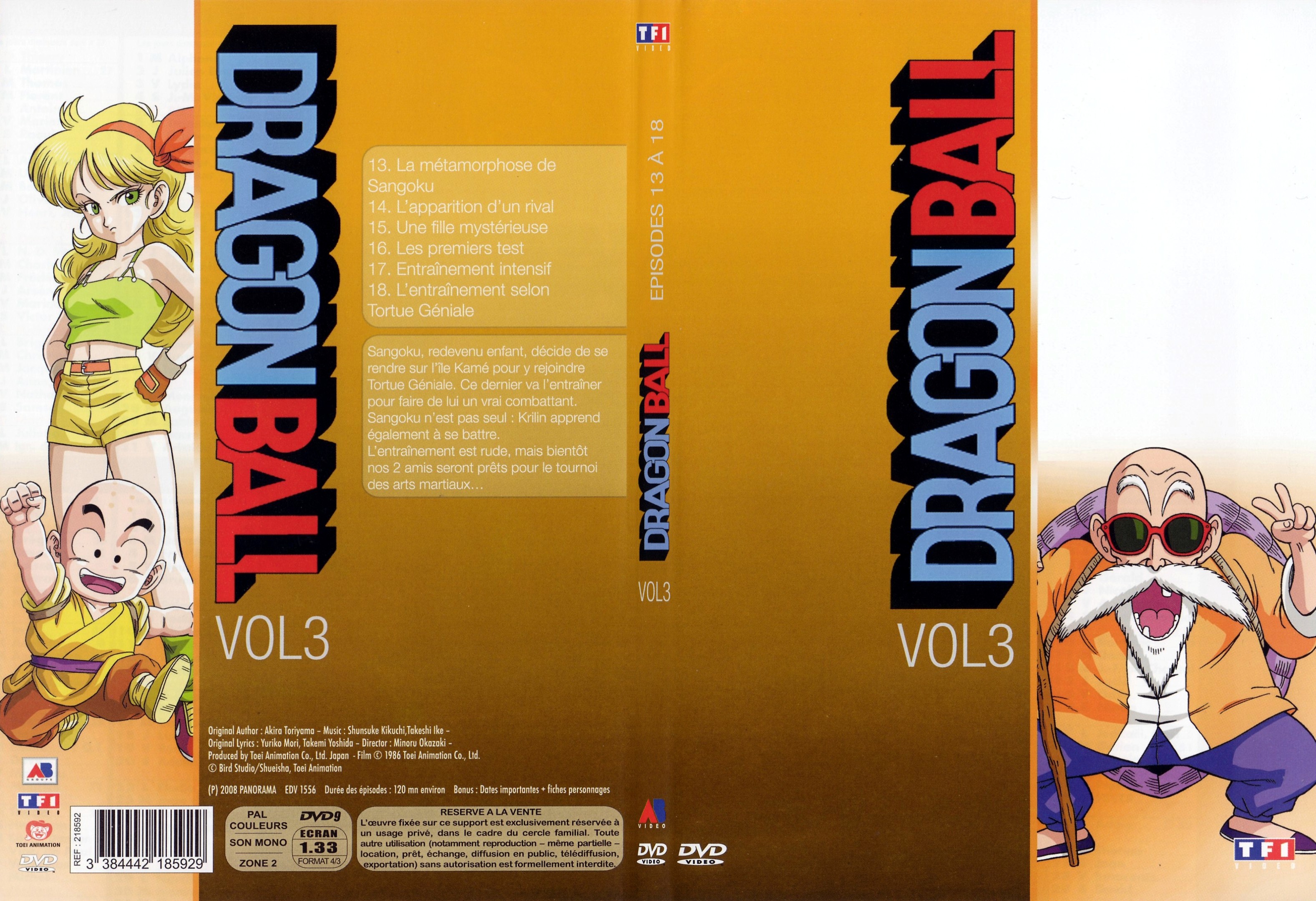 Jaquette DVD Dragon ball vol 3 - SLIM