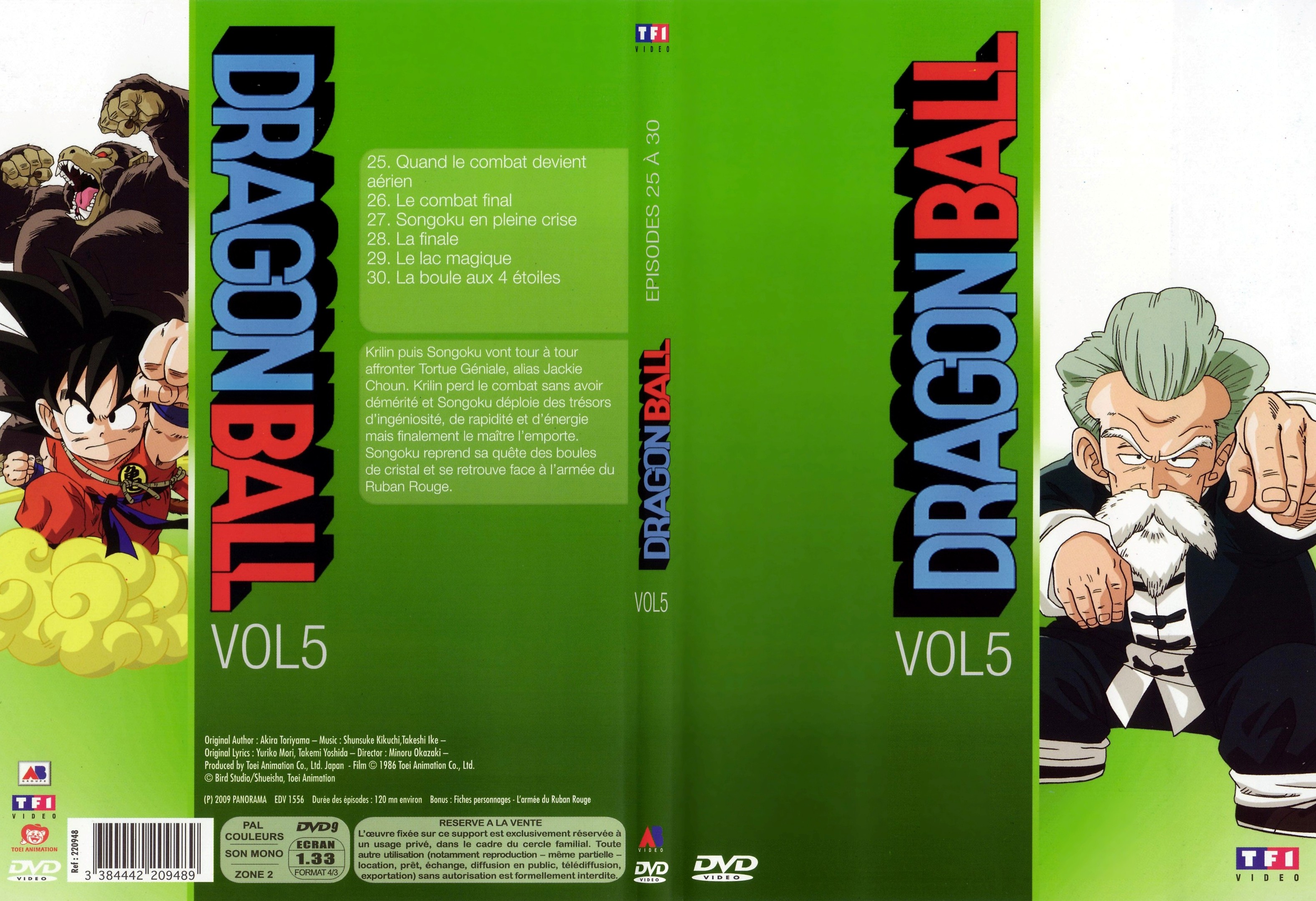 Jaquette DVD Dragon ball vol 5 - SLIM v2