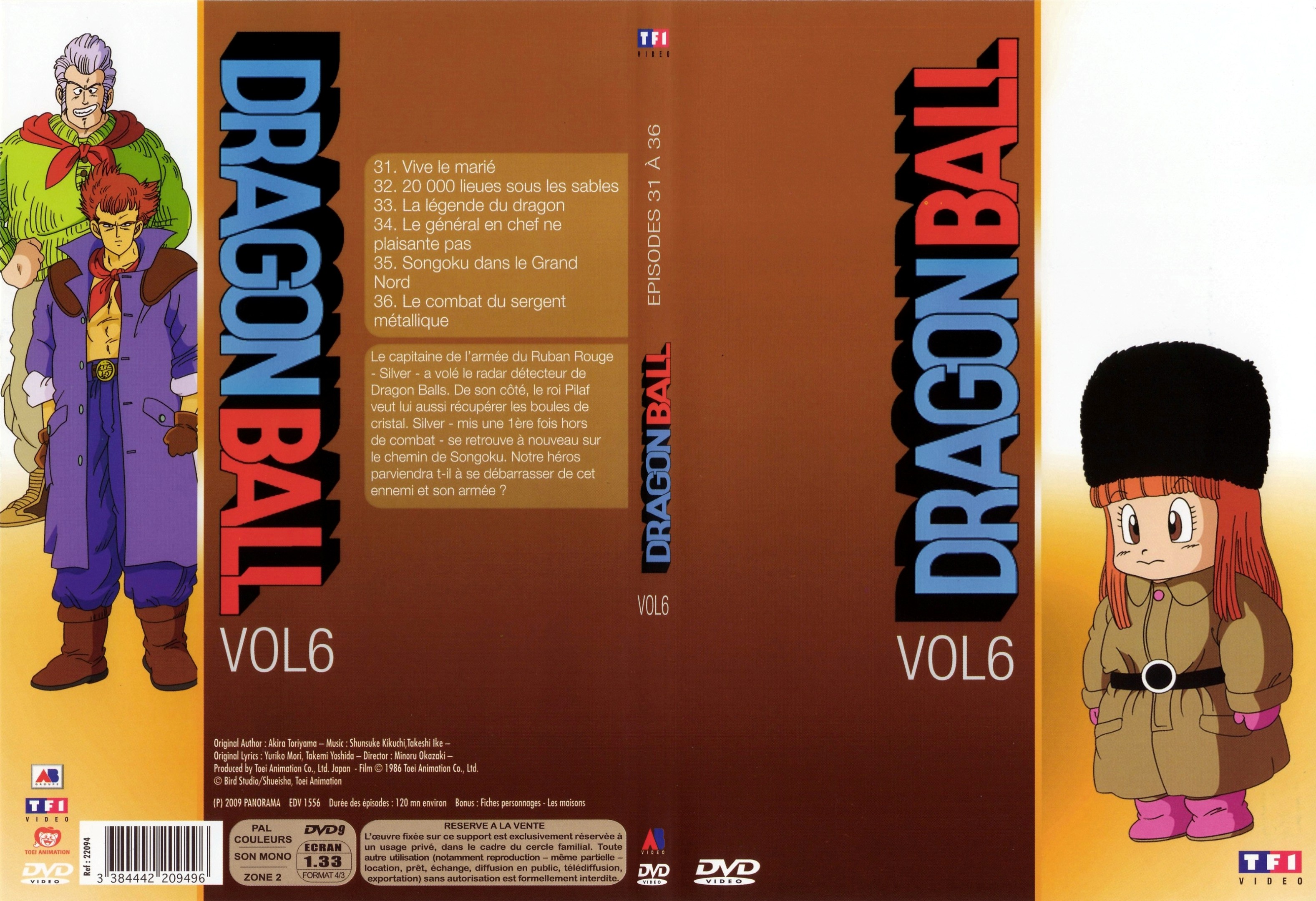 Jaquette DVD Dragon ball vol 6 - SLIM
